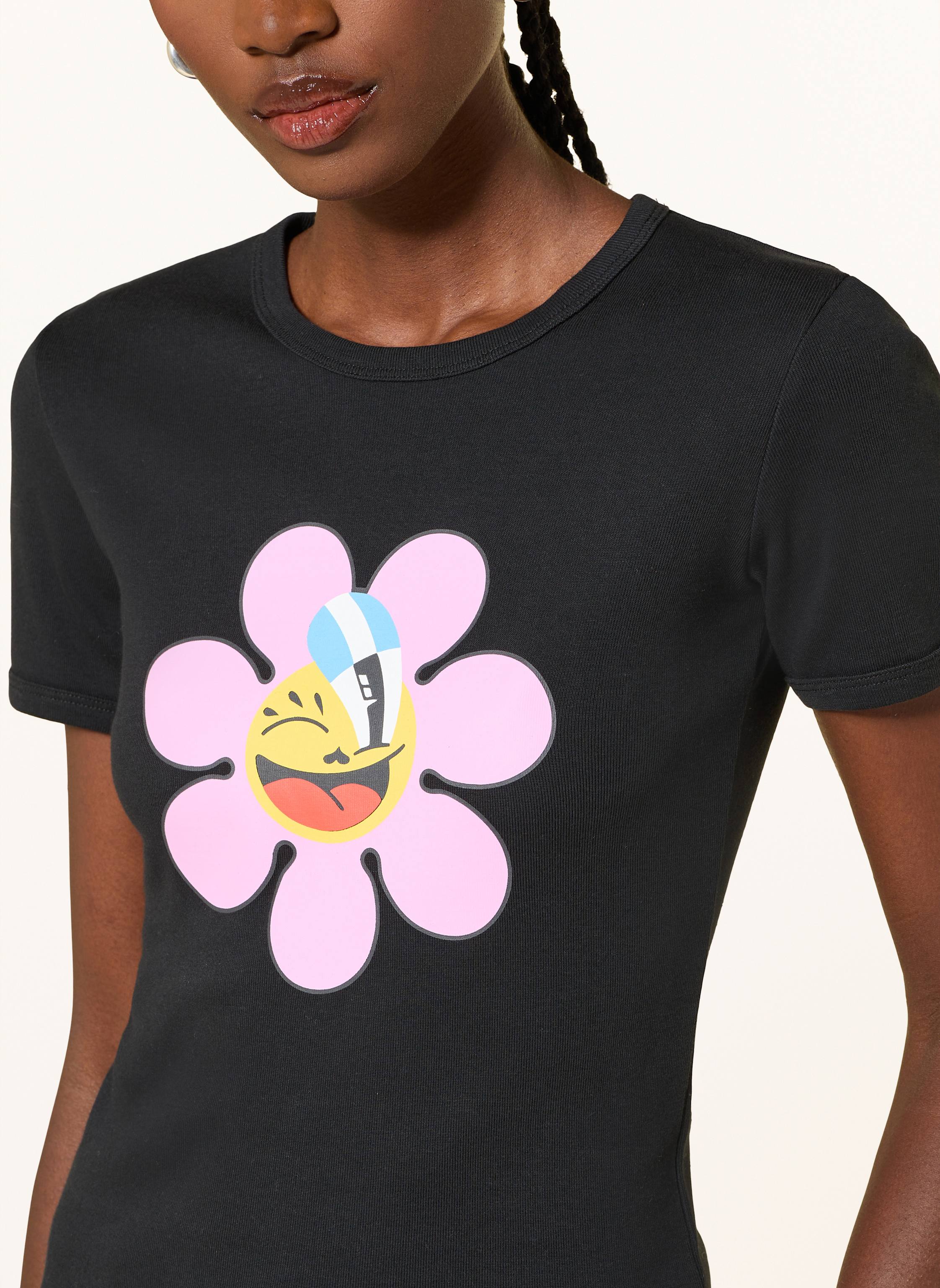 Thumbnail - Marc Jacobs T-Shirt Daisy Ringer schwarz