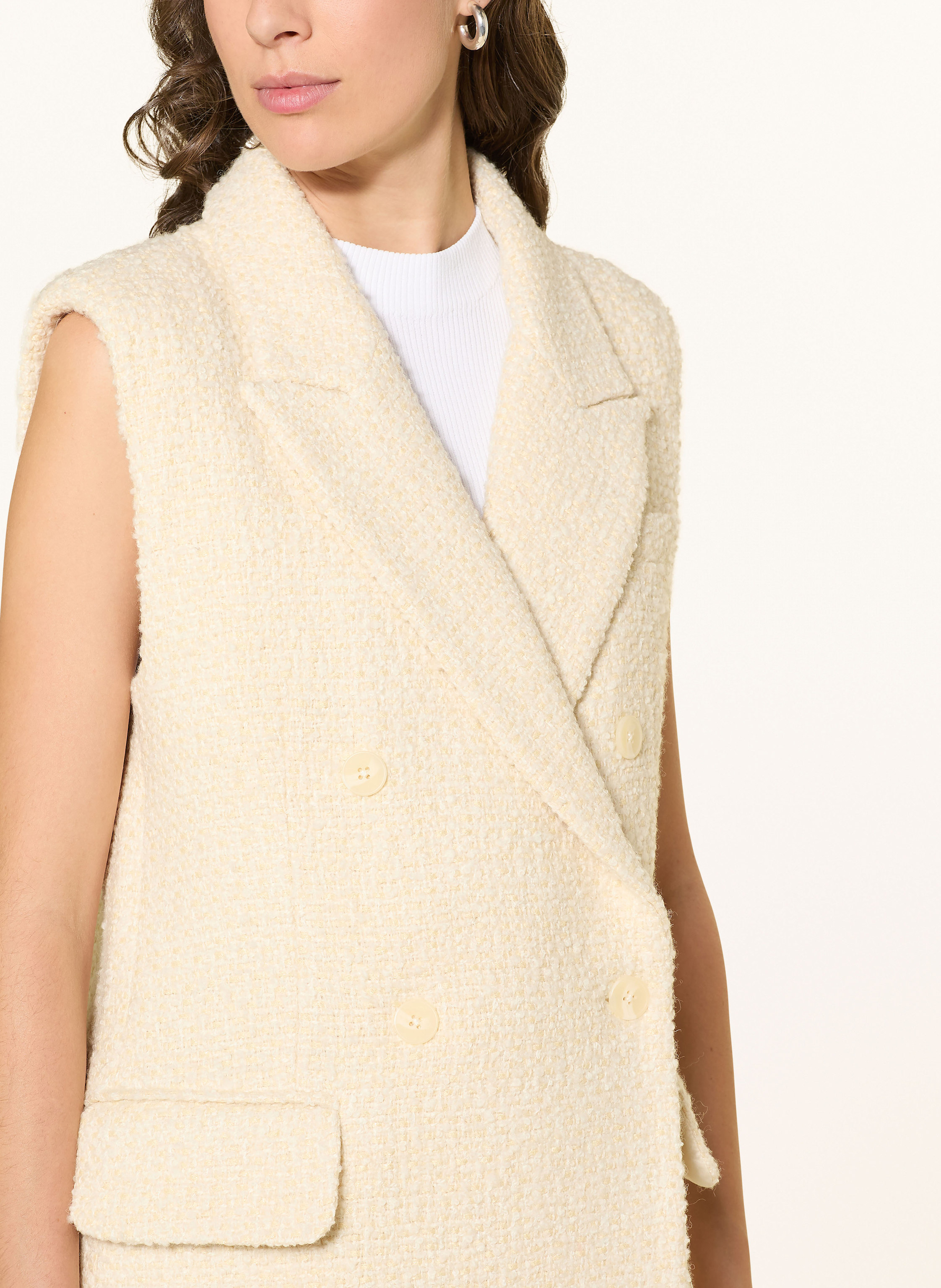 Thumbnail - Mrs & Hugs Blazerweste weiss