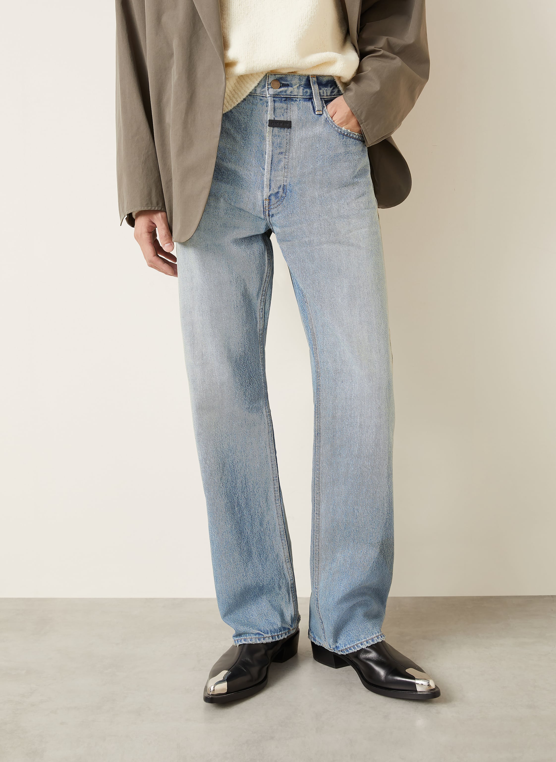 Thumbnail - Fear Of God Jeans Straight Fit blau
