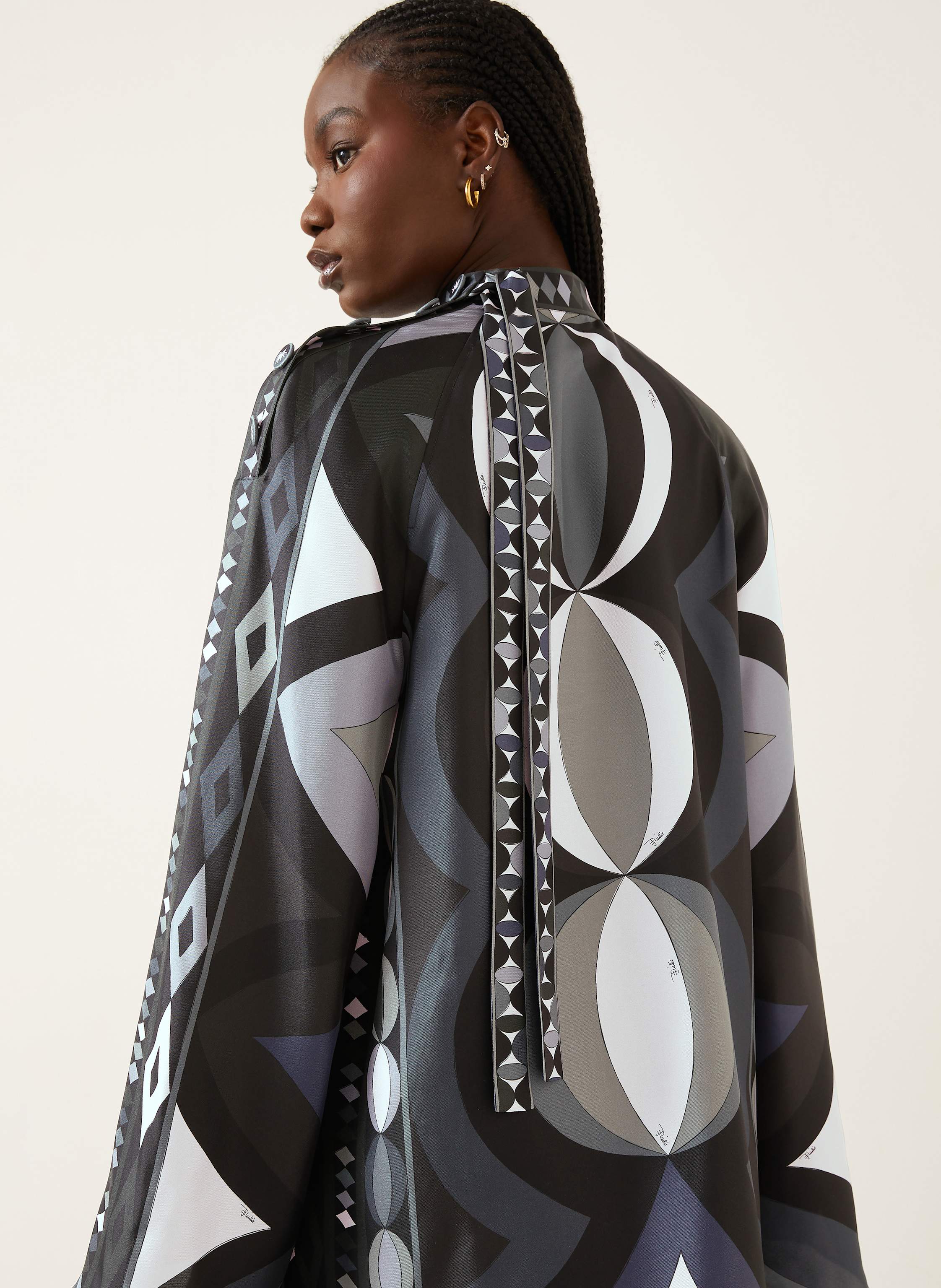 Thumbnail - Pucci Seidenkleid schwarz