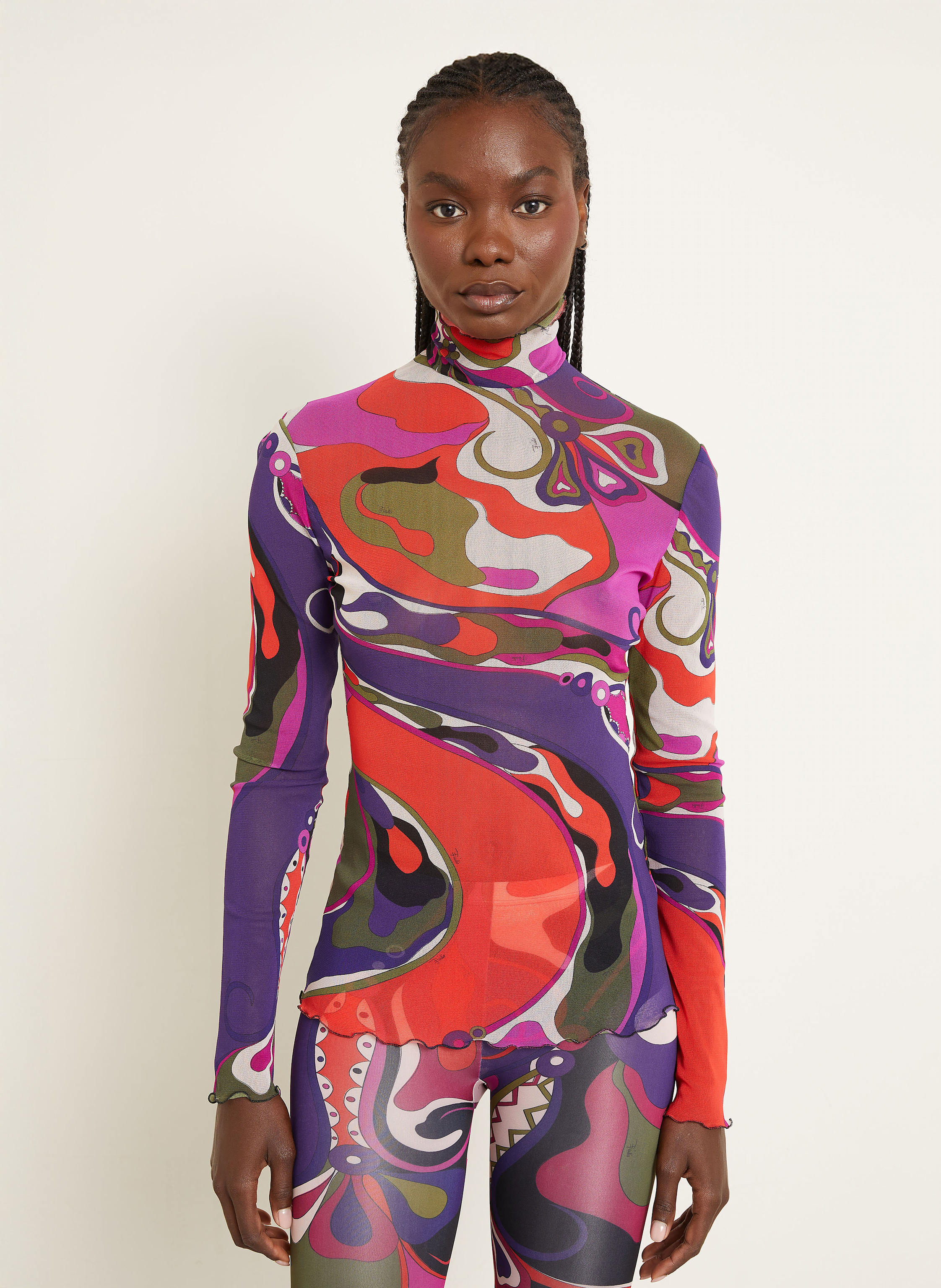 Thumbnail - Pucci Longsleeve Aus Mesh pink