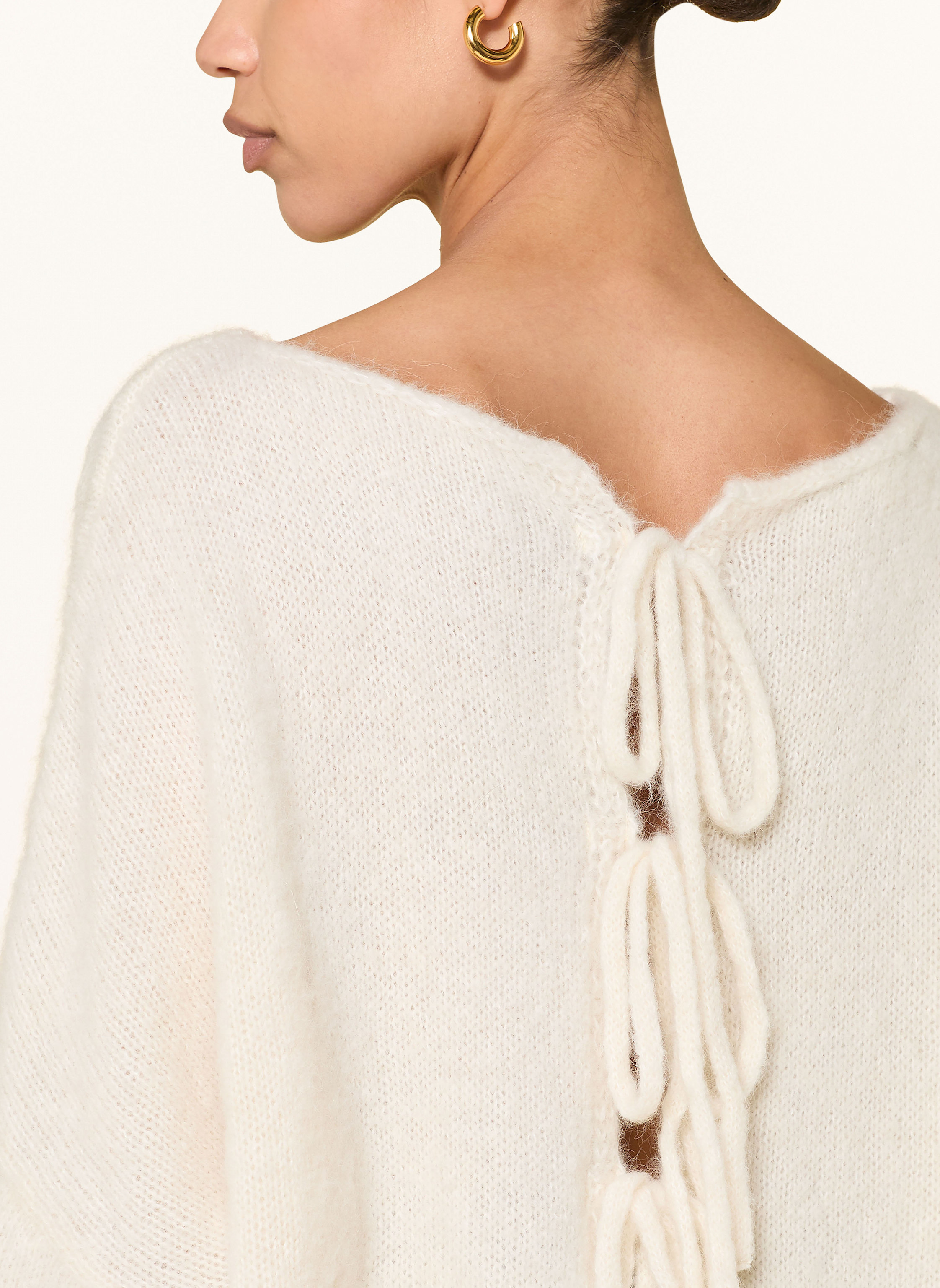 Thumbnail - By Aylin Koenig Strickjacke Mana Mit Alpaka weiss