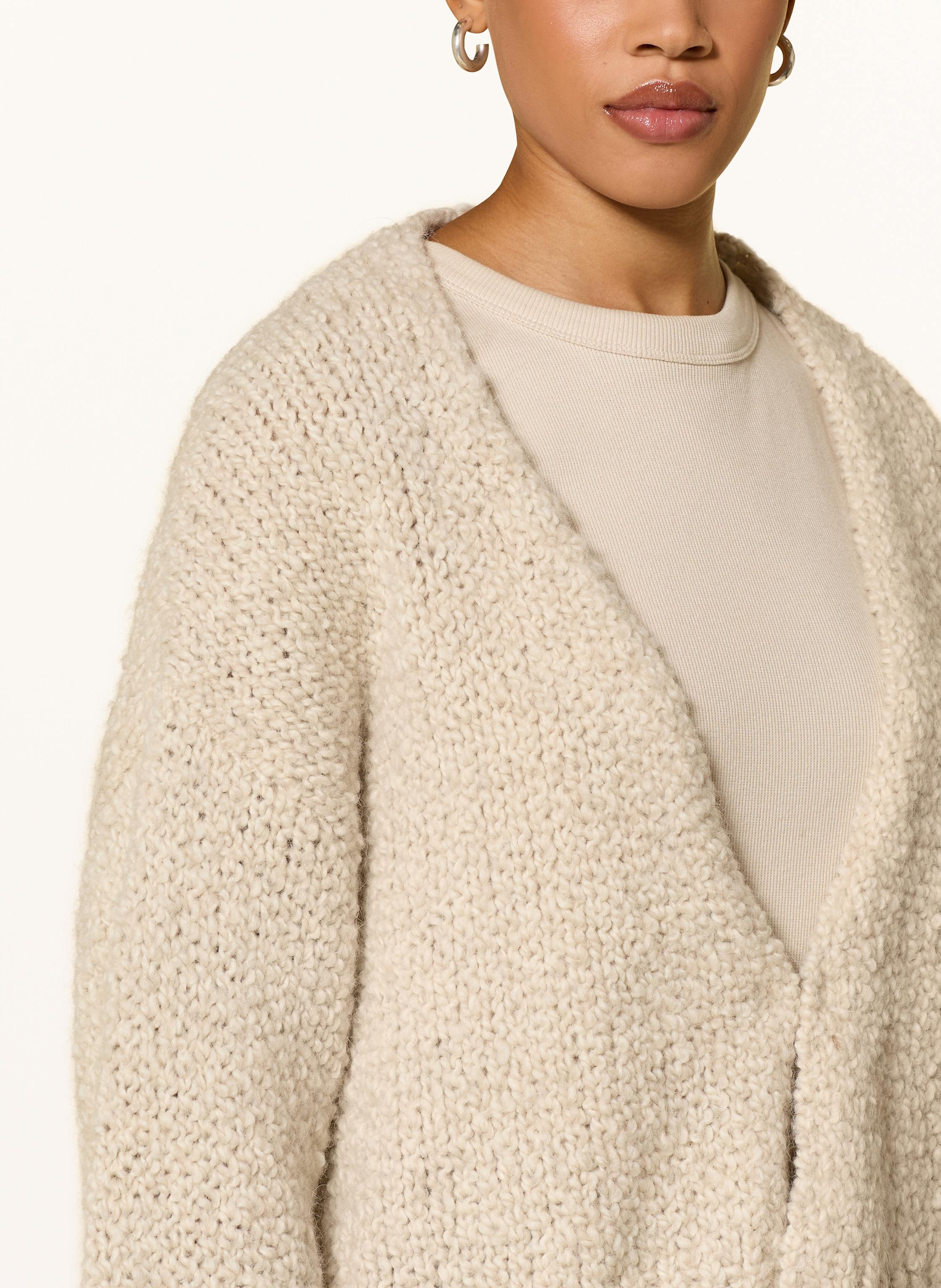 Thumbnail - By Aylin Koenig Strickjacke Friedi Mit Alpaka weiss