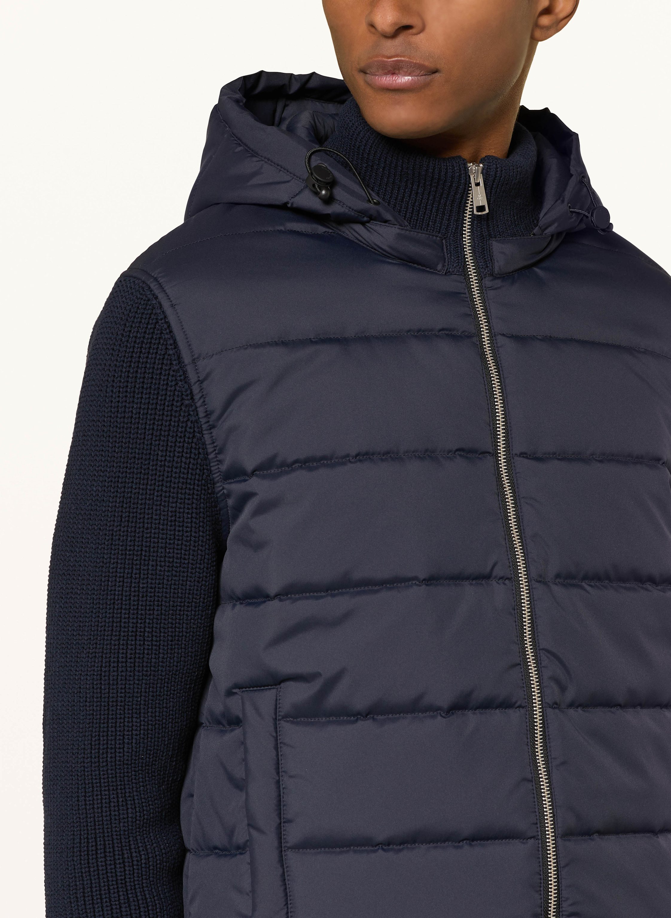 Thumbnail - Marc O'polo Jacke Im Materialmix blau