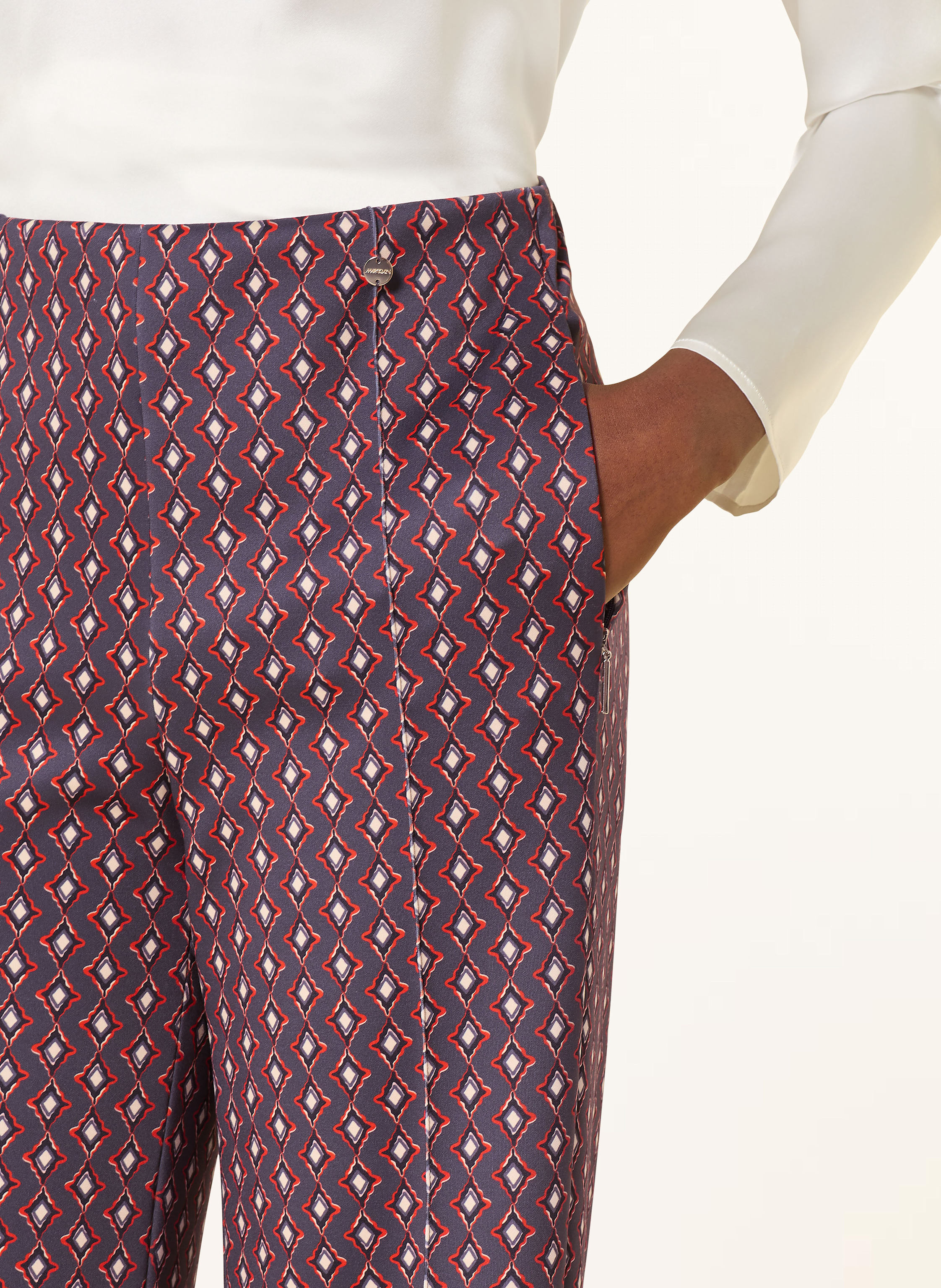 Thumbnail - Marc Cain Marlenehose Winder Aus Jersey blau