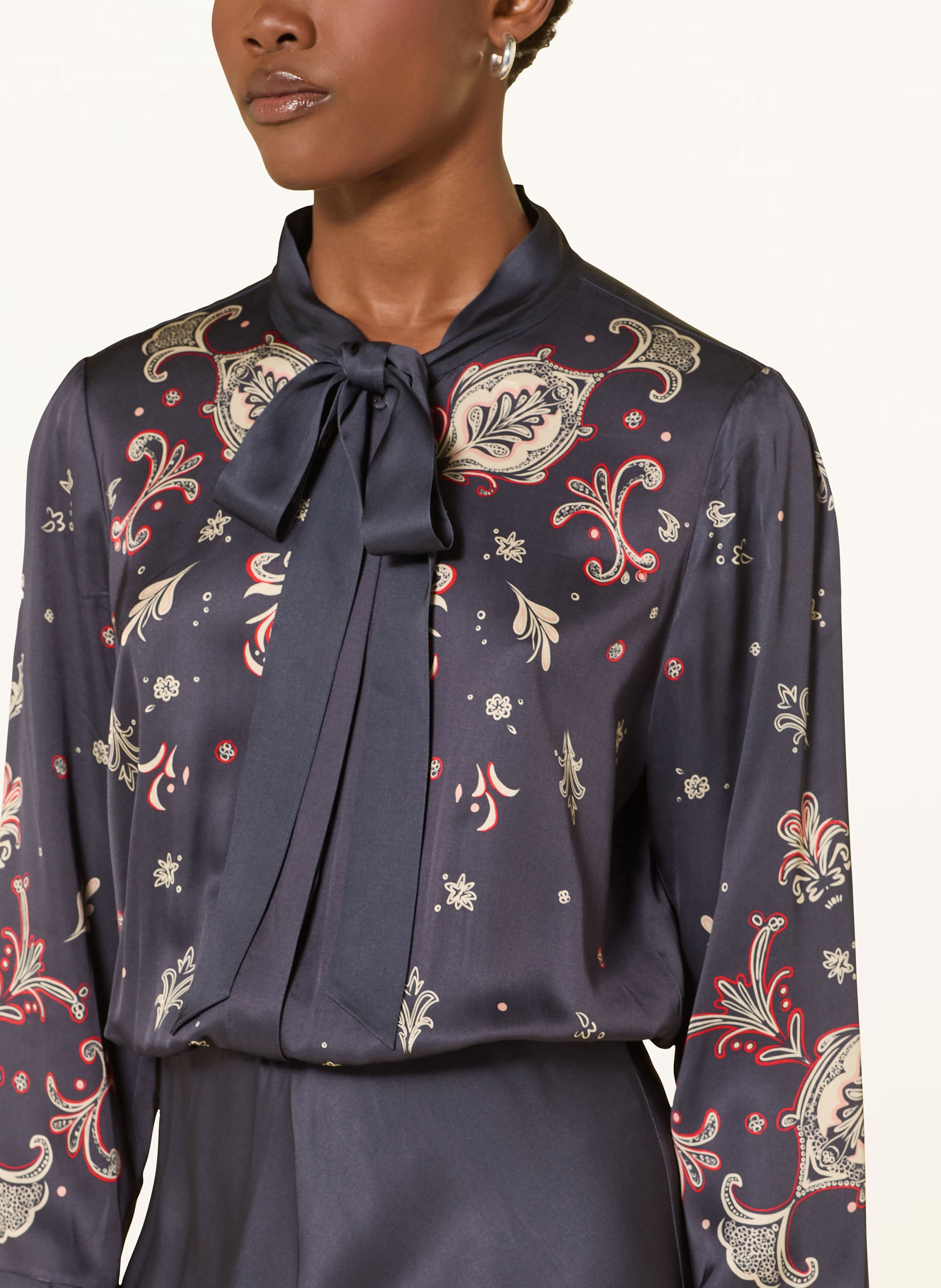 Thumbnail - Marc Cain Schluppenkleid Aus Satin blau