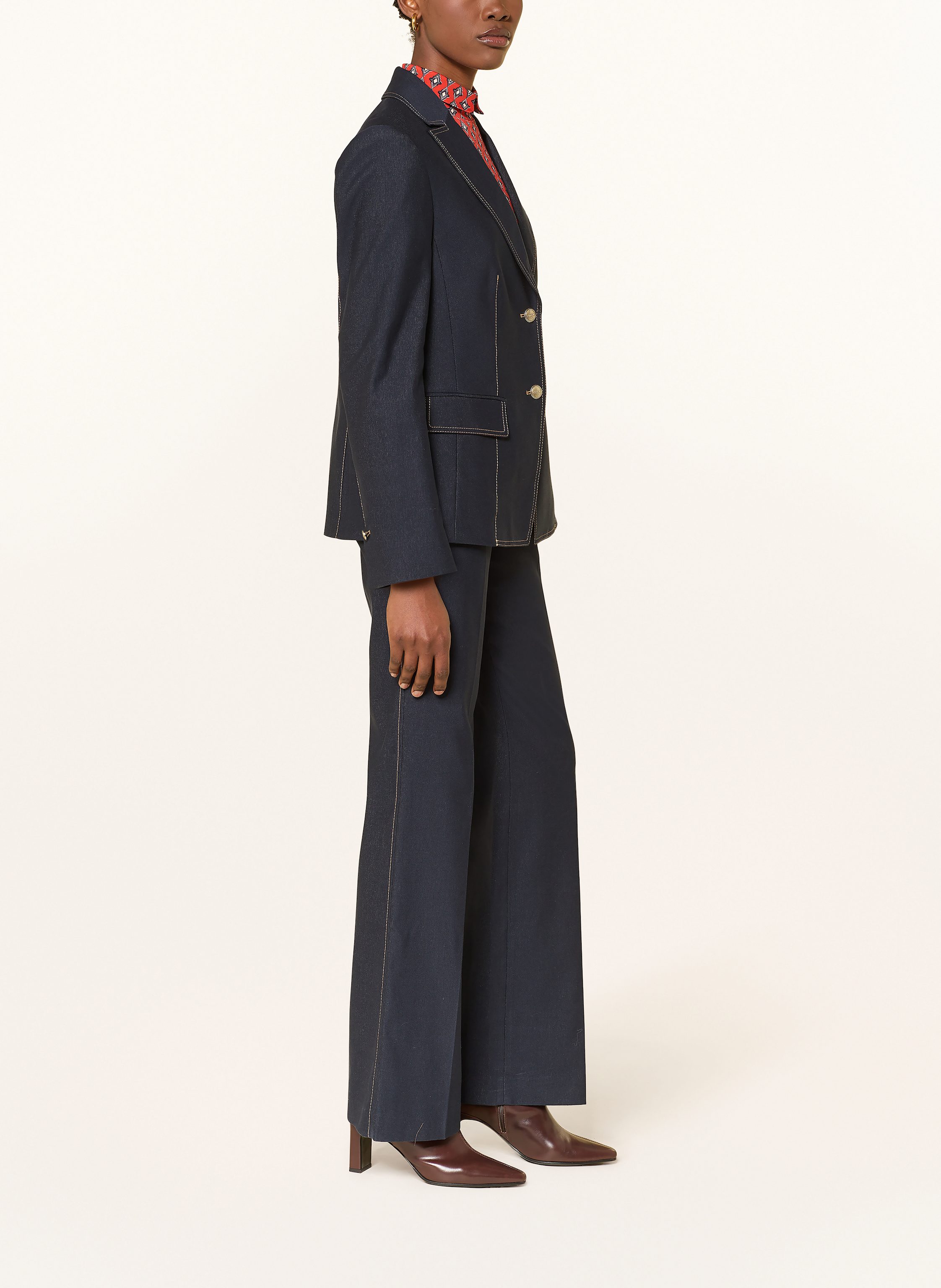 Thumbnail - Marc Cain Hose Faid In Jeansoptik blau