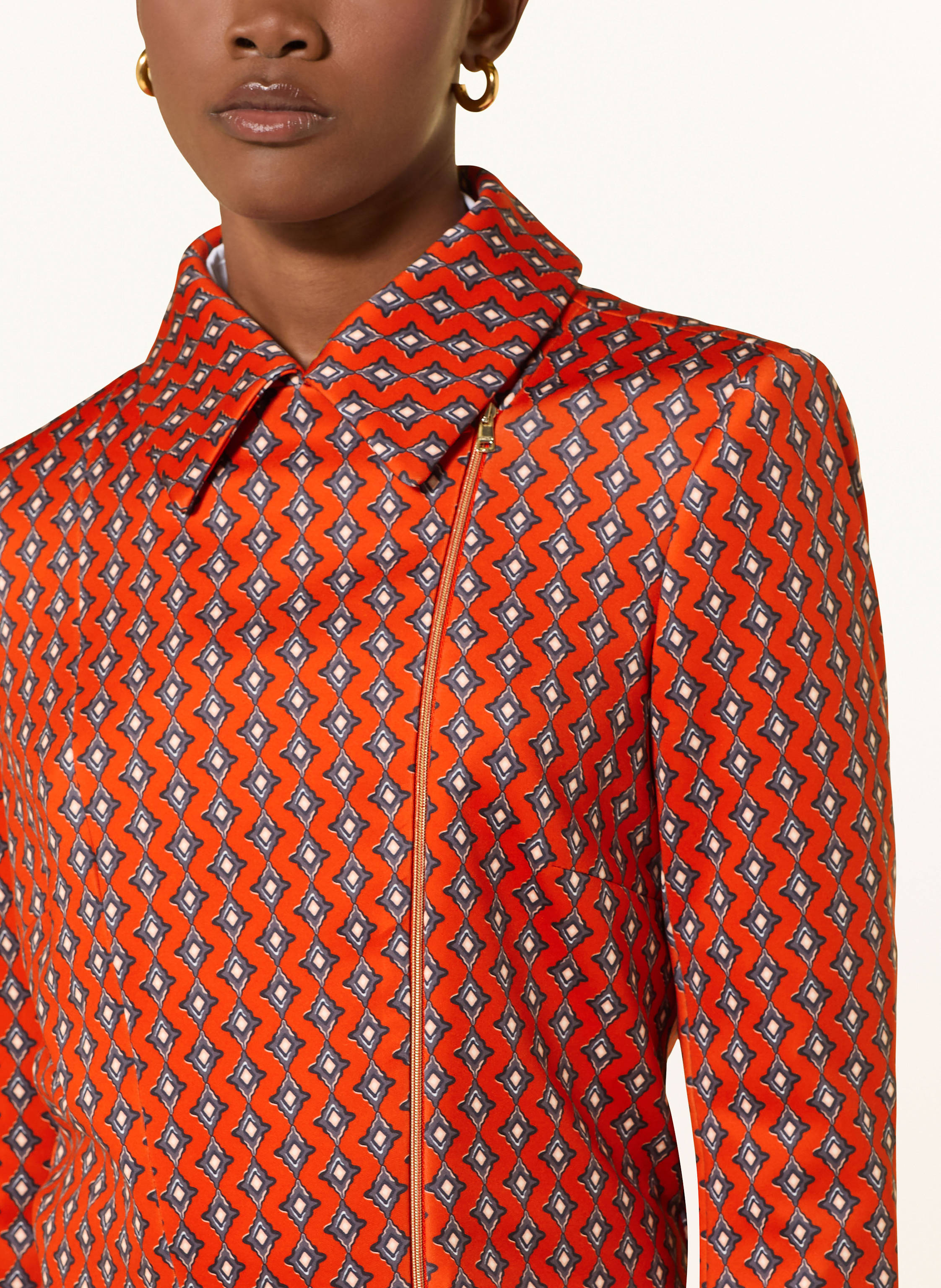 Thumbnail - Marc Cain Kastenjacke Aus Jersey rot