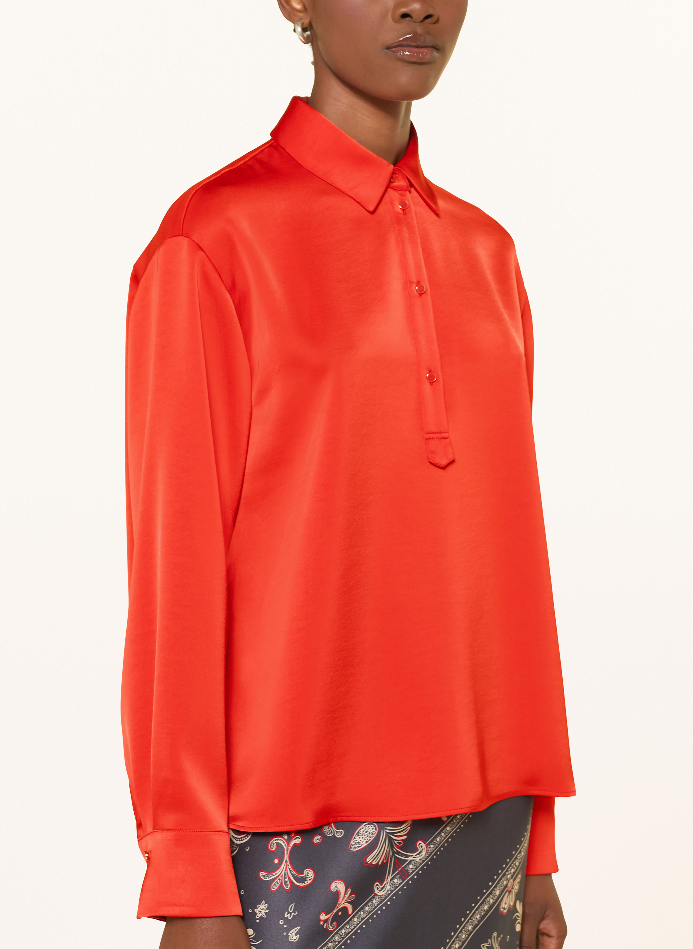 Thumbnail - Marc Cain Blusenshirt Aus Satin rot