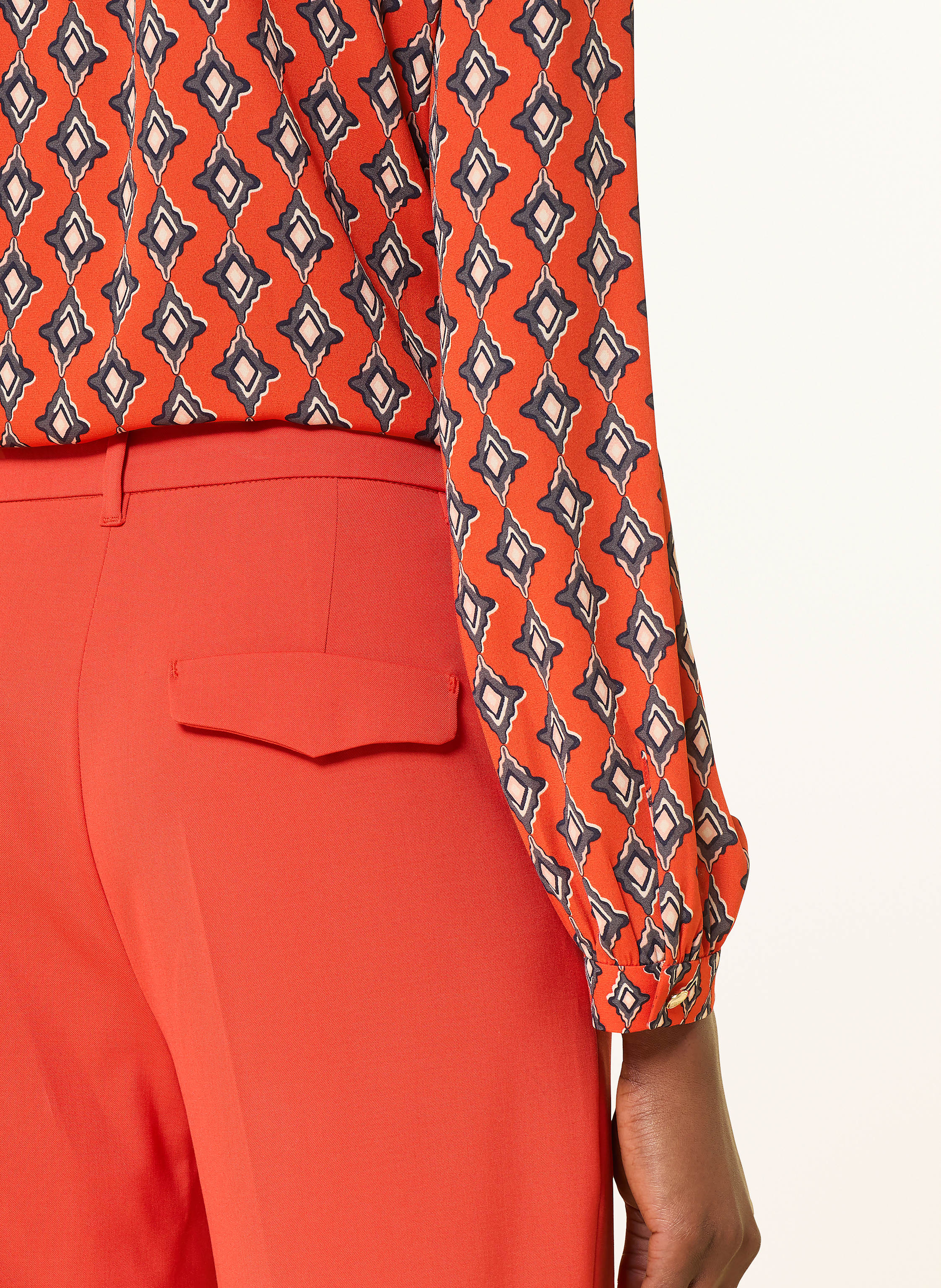 Thumbnail - Marc Cain Blusenshirt Mit Volants rot