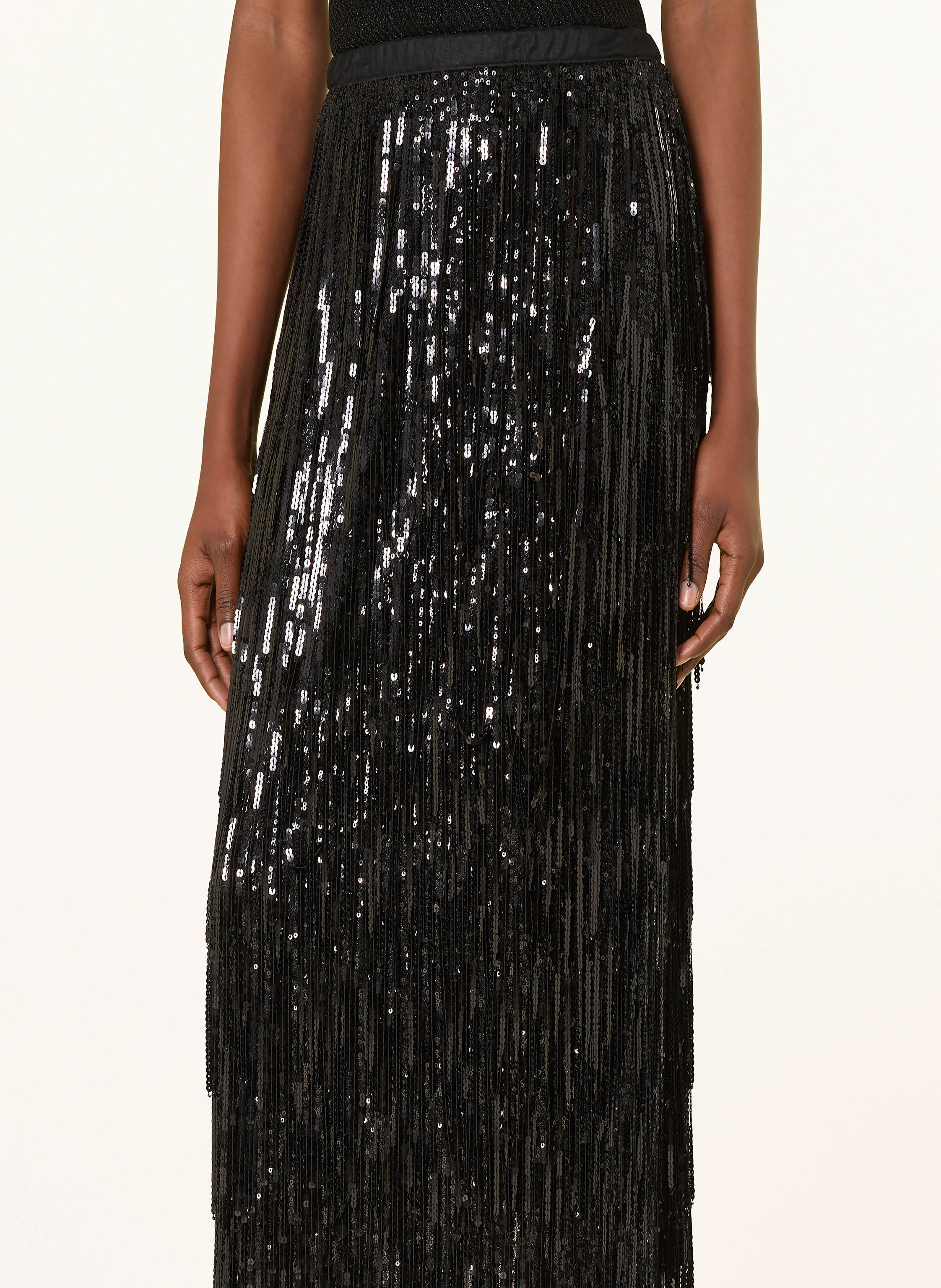 Thumbnail - Marc Cain Rock Mit Partien schwarz