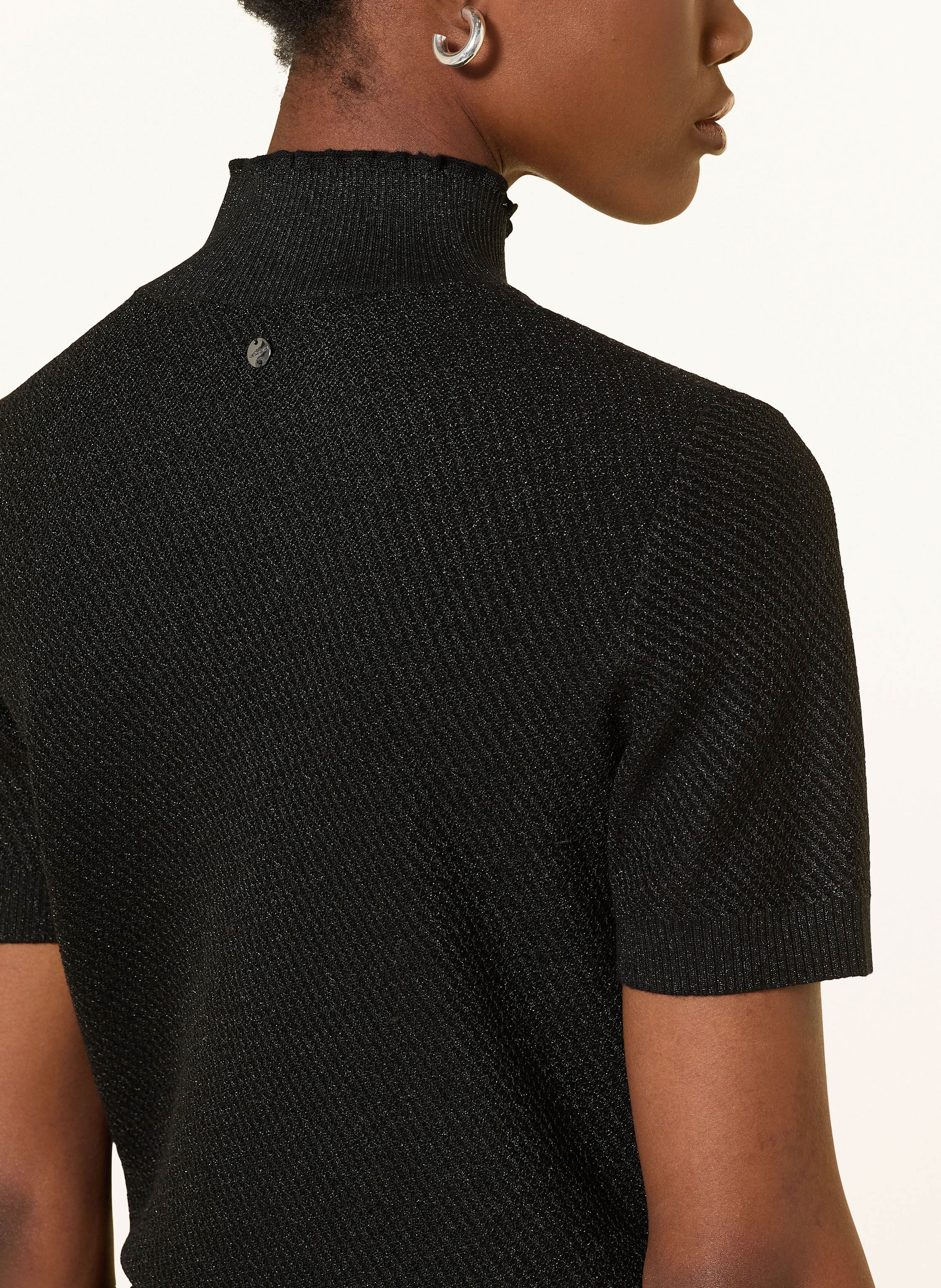 Thumbnail - Marc Cain Strickshirt Mit Glitzergarn schwarz