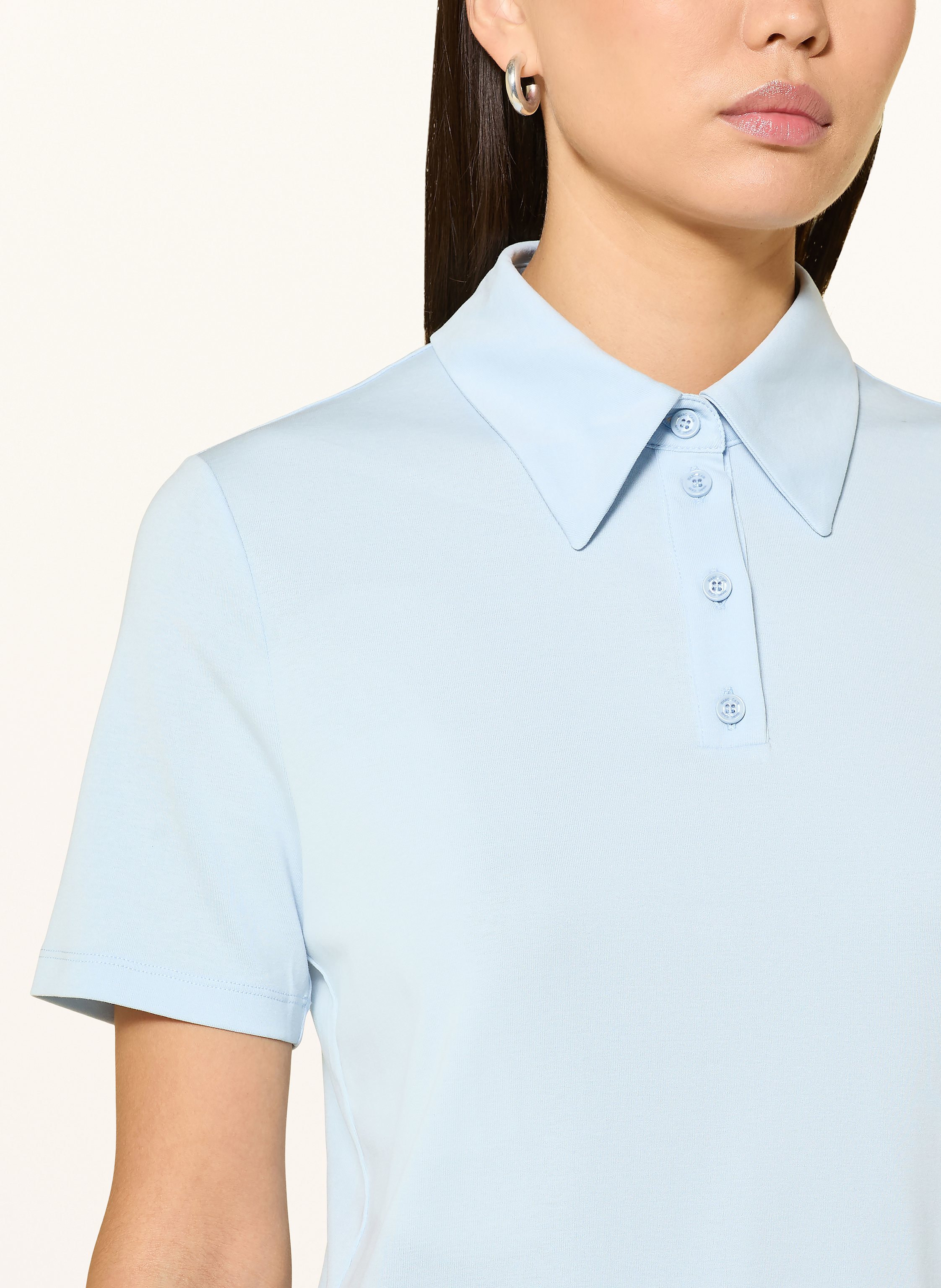 Thumbnail - Marc Cain Jersey-Poloshirt blau