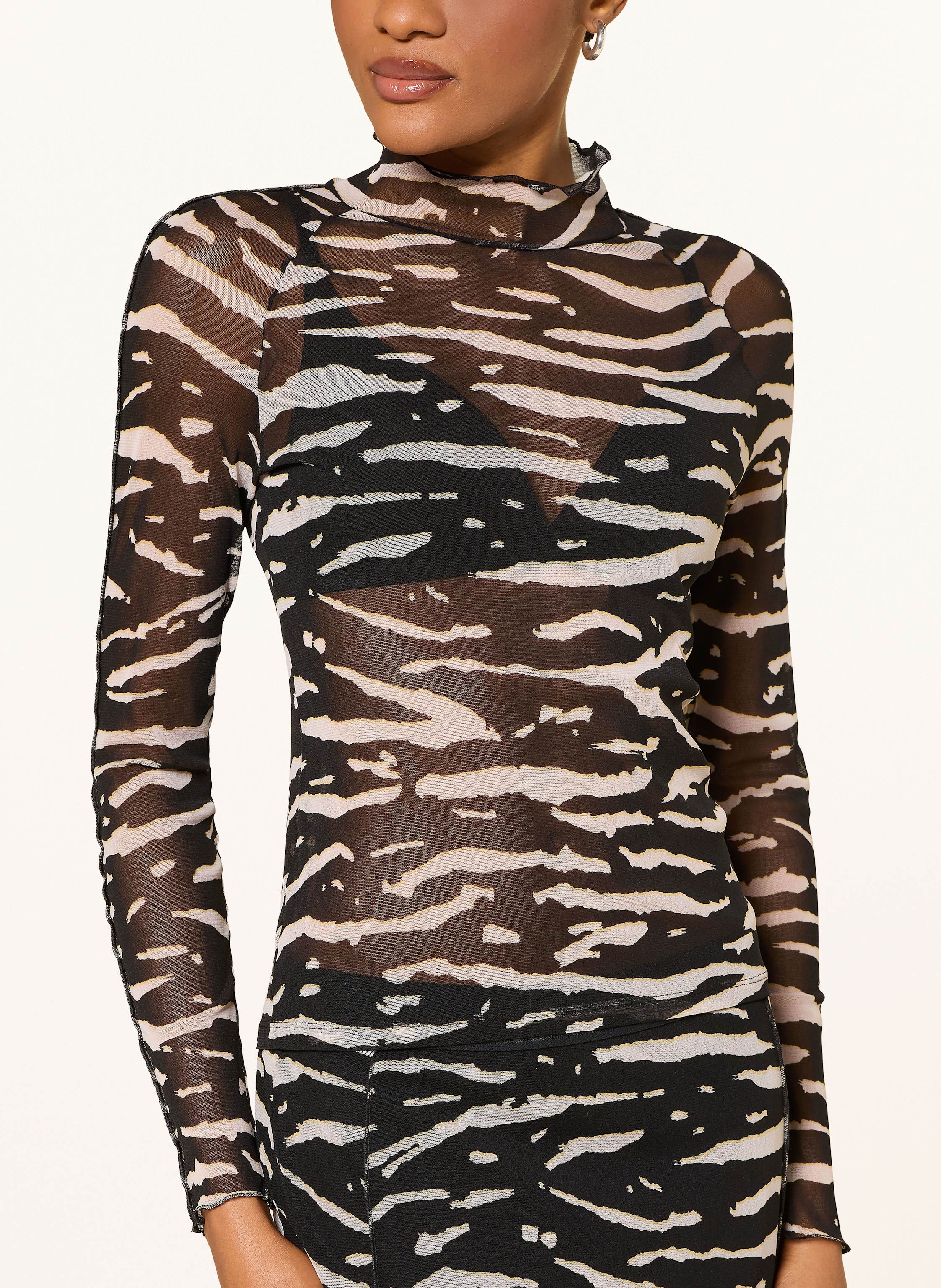 Thumbnail - Marc Cain Longsleeve Aus Mesh schwarz