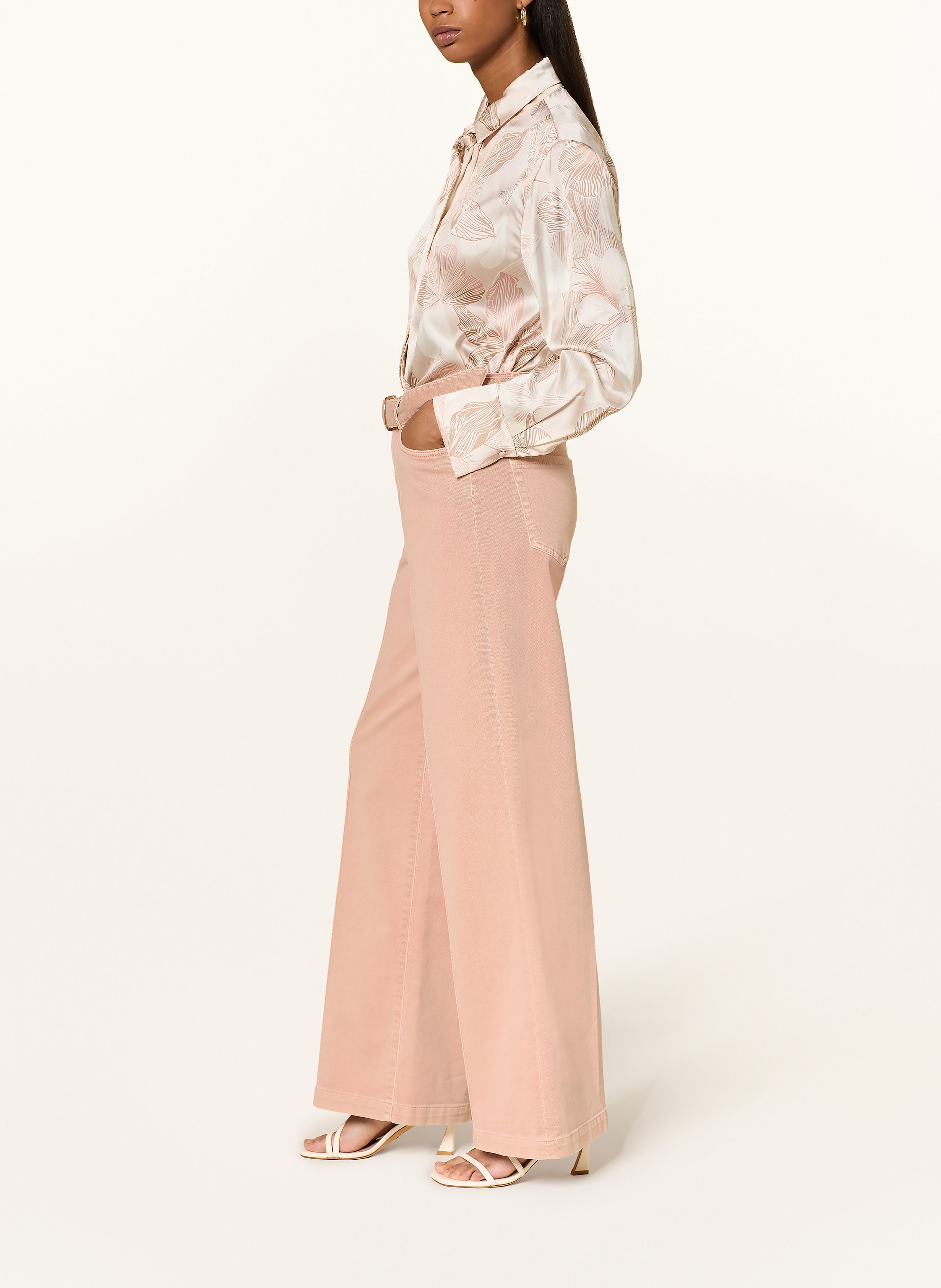 Thumbnail - Marc Cain Wide Leg Jeans Warri rosa
