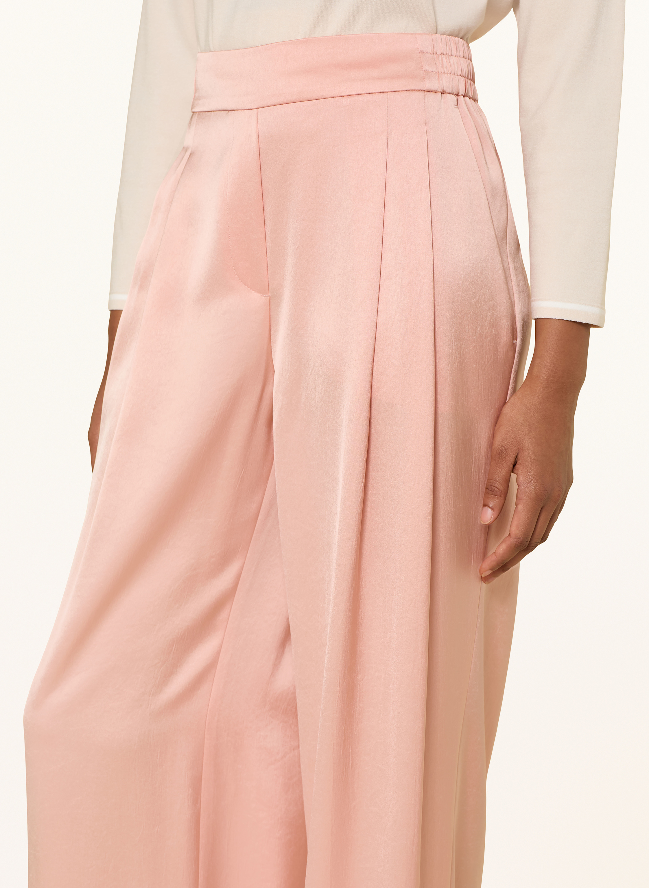Thumbnail - Marc Cain Marlenehose Wedi Aus Satin rosa