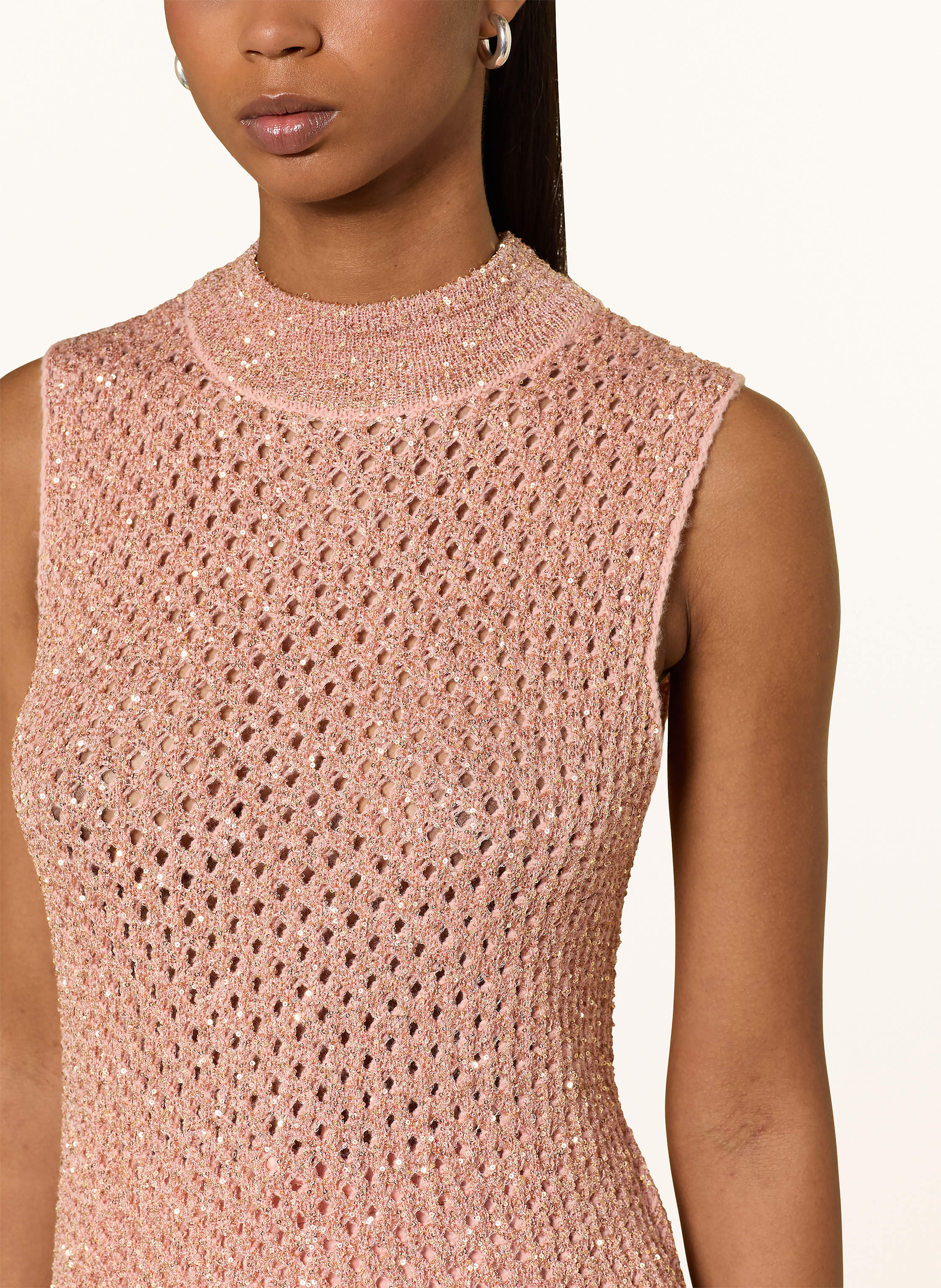 Thumbnail - Marc Cain Stricktop Mit Pailletten rosa