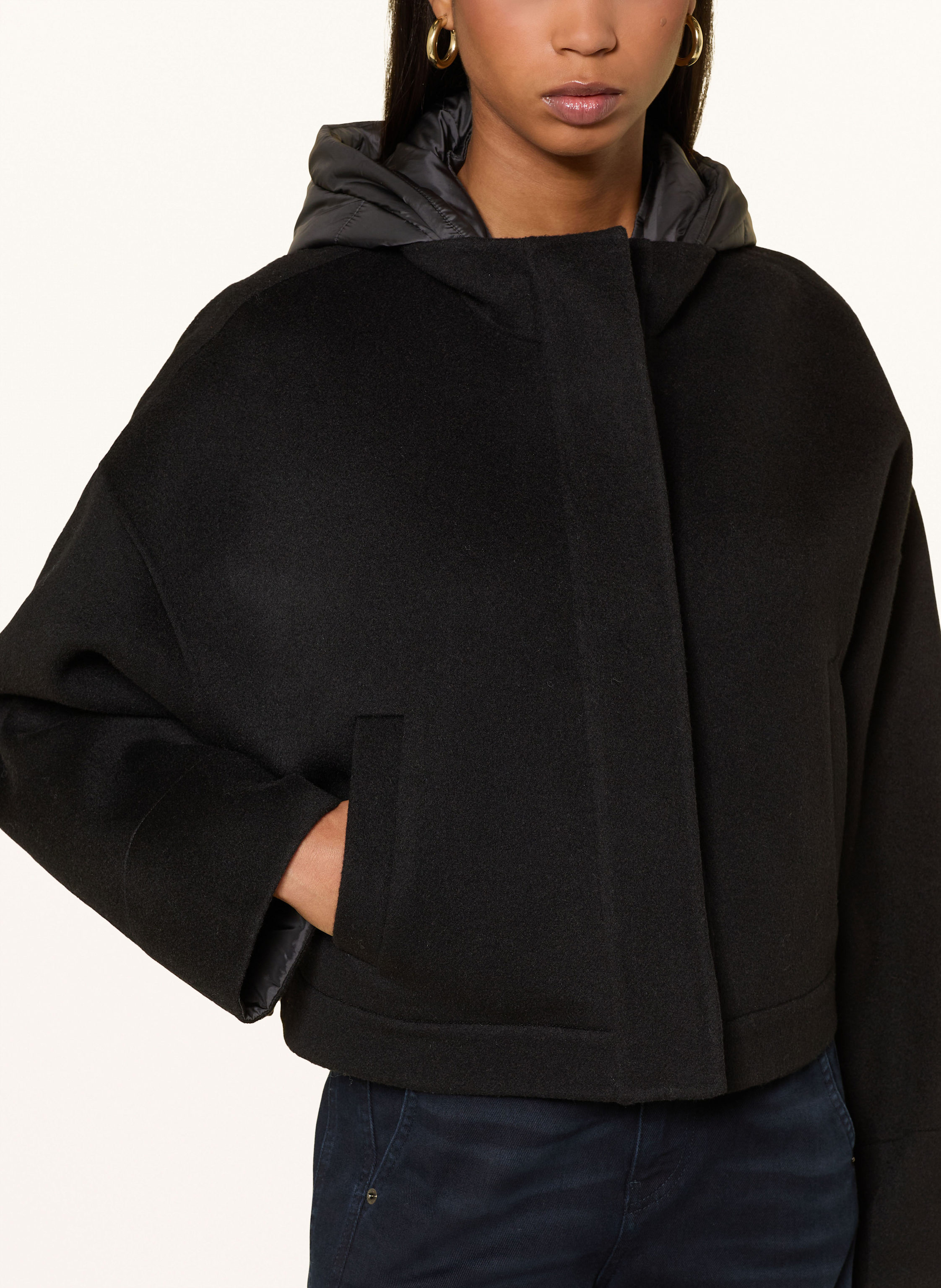 Thumbnail - Marc Cain Jacke Im Materialmix schwarz