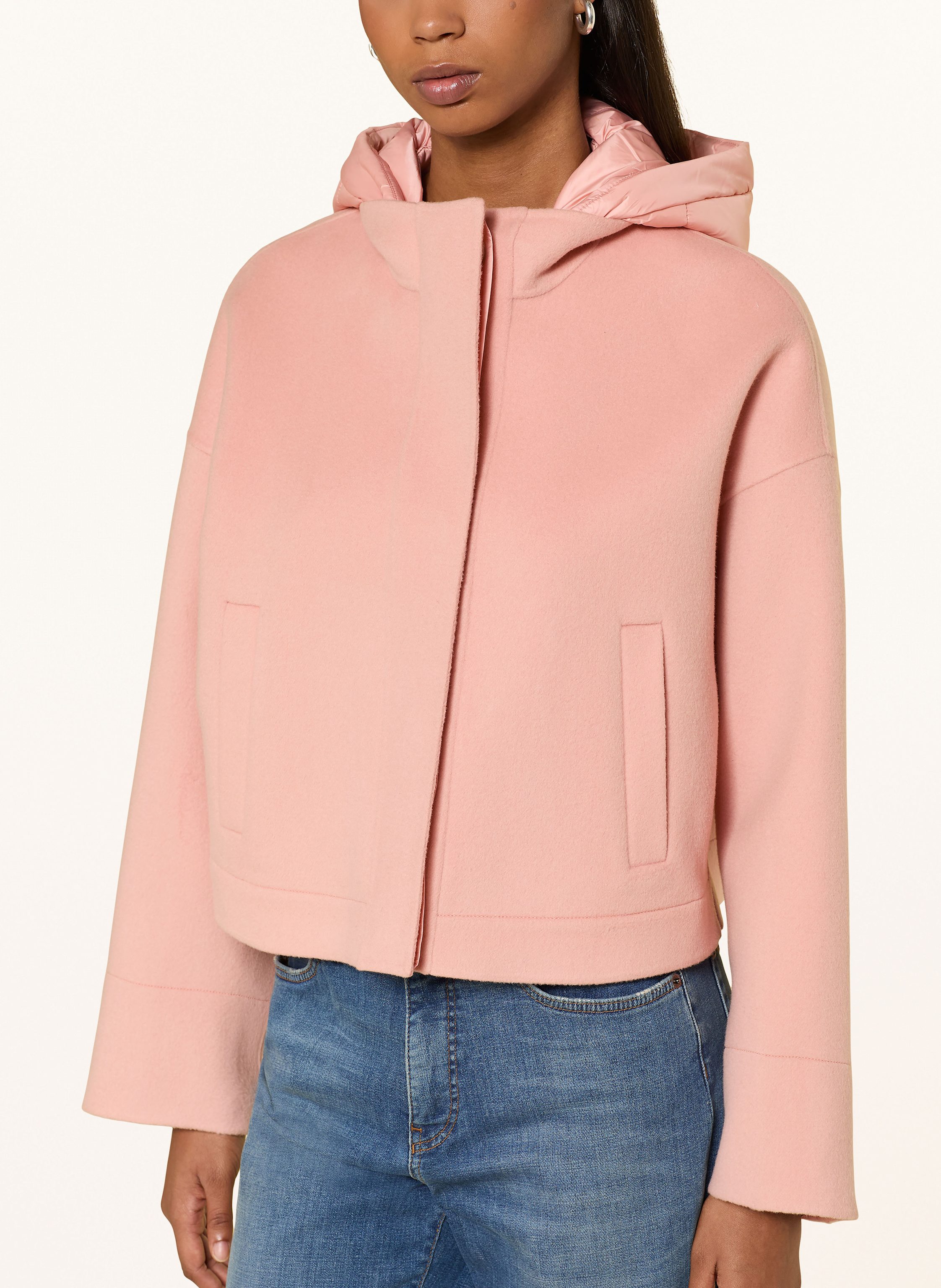 Thumbnail - Marc Cain Jacke Im Materialmix rosa