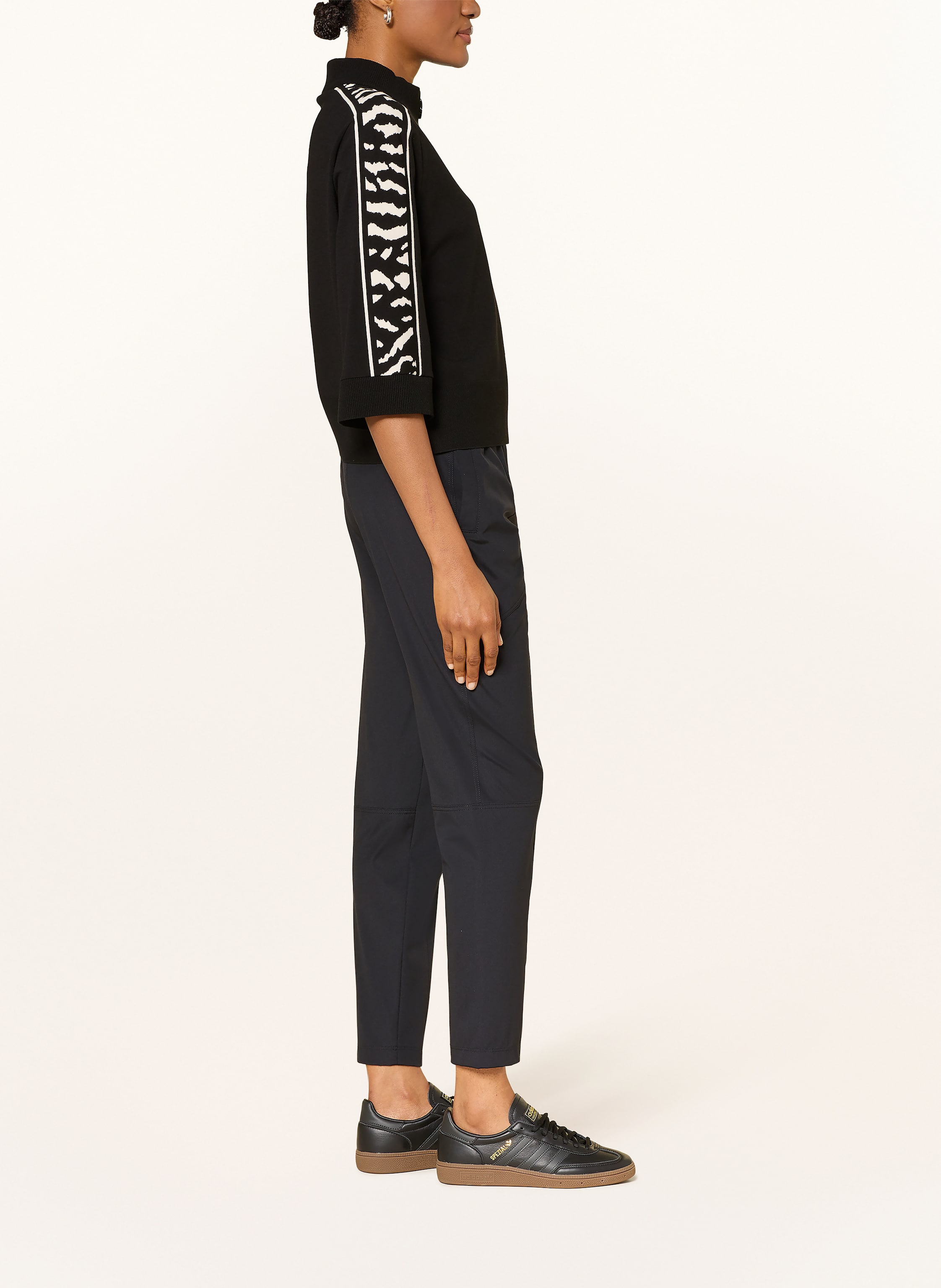 Thumbnail - Marc Cain Hose Rhodos Im Jogging-Stil schwarz