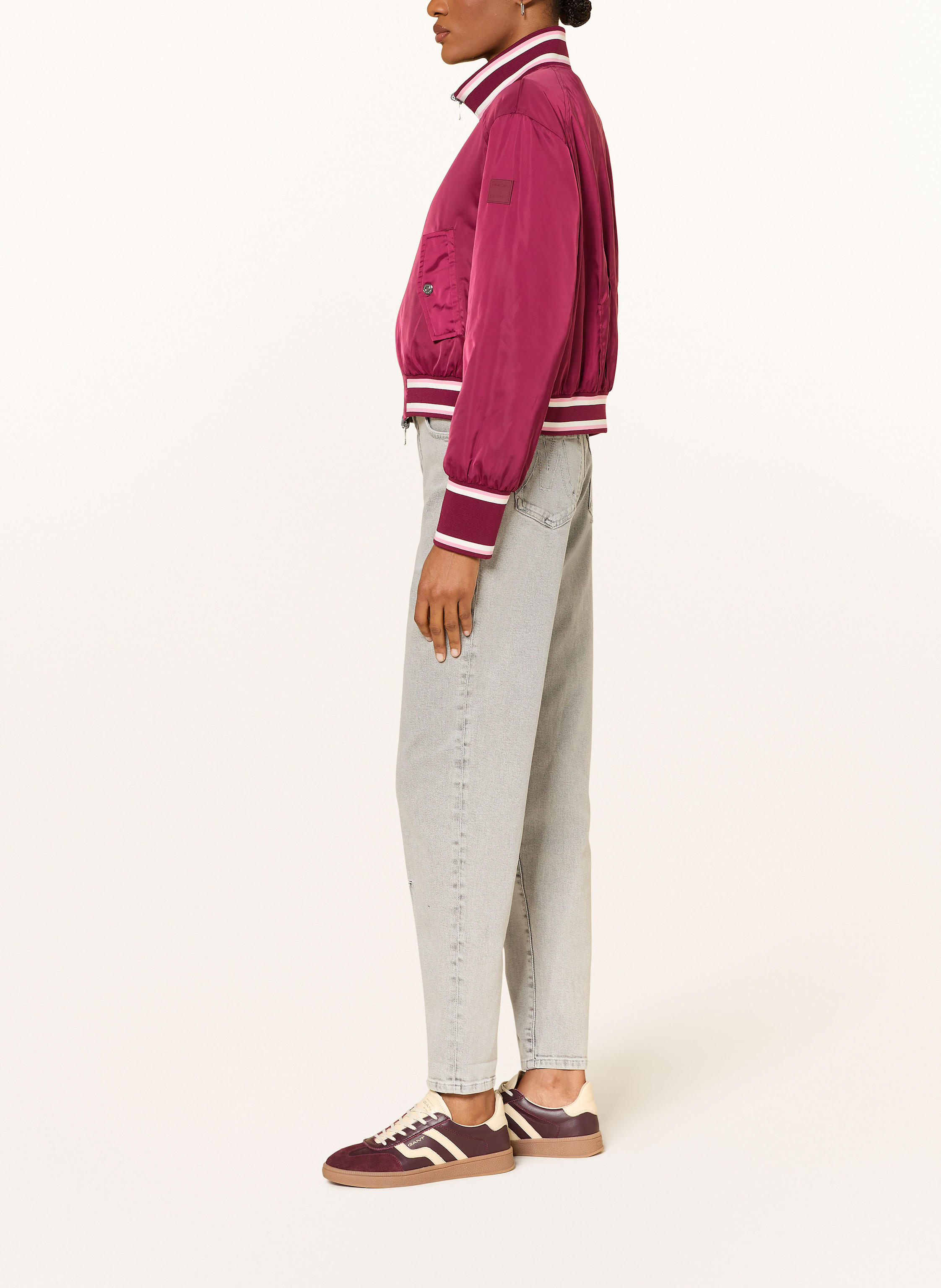 Thumbnail - Marc Cain Straight Jeans Feura grau