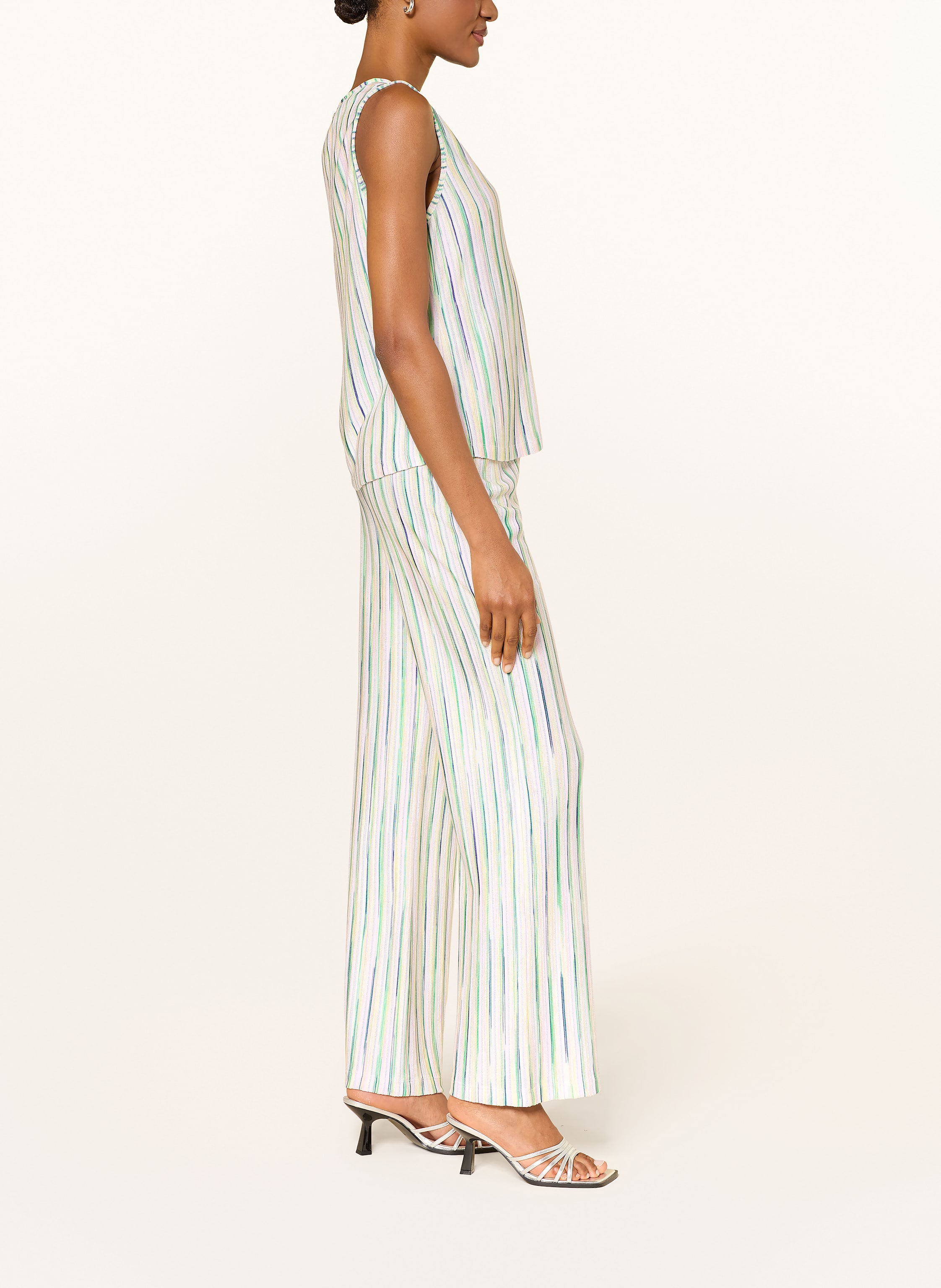 Thumbnail - Marc Cain Strickhose Mit Glitzergarn pink