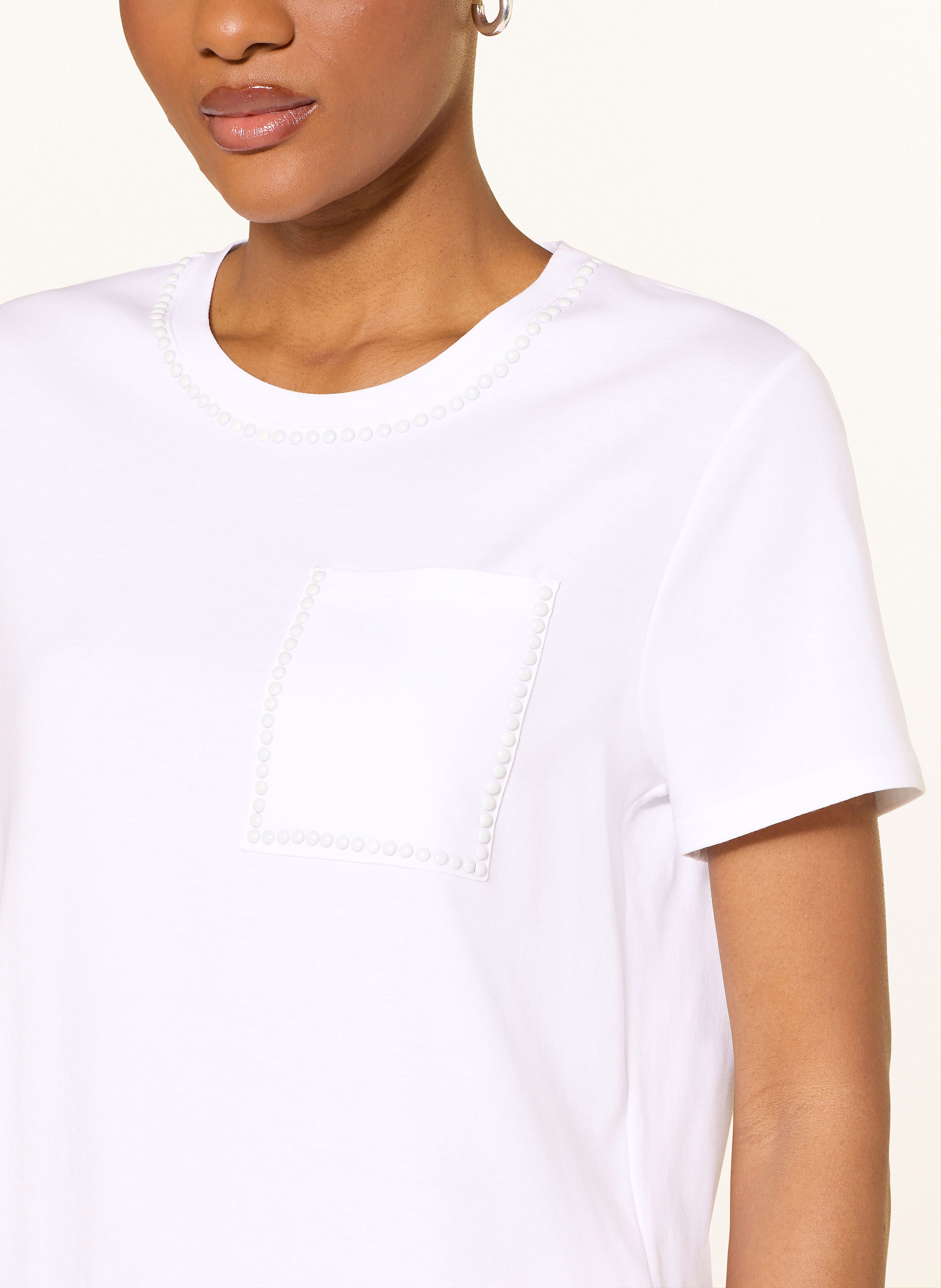 Thumbnail - Marc Cain T-Shirt Mit Nieten weiss