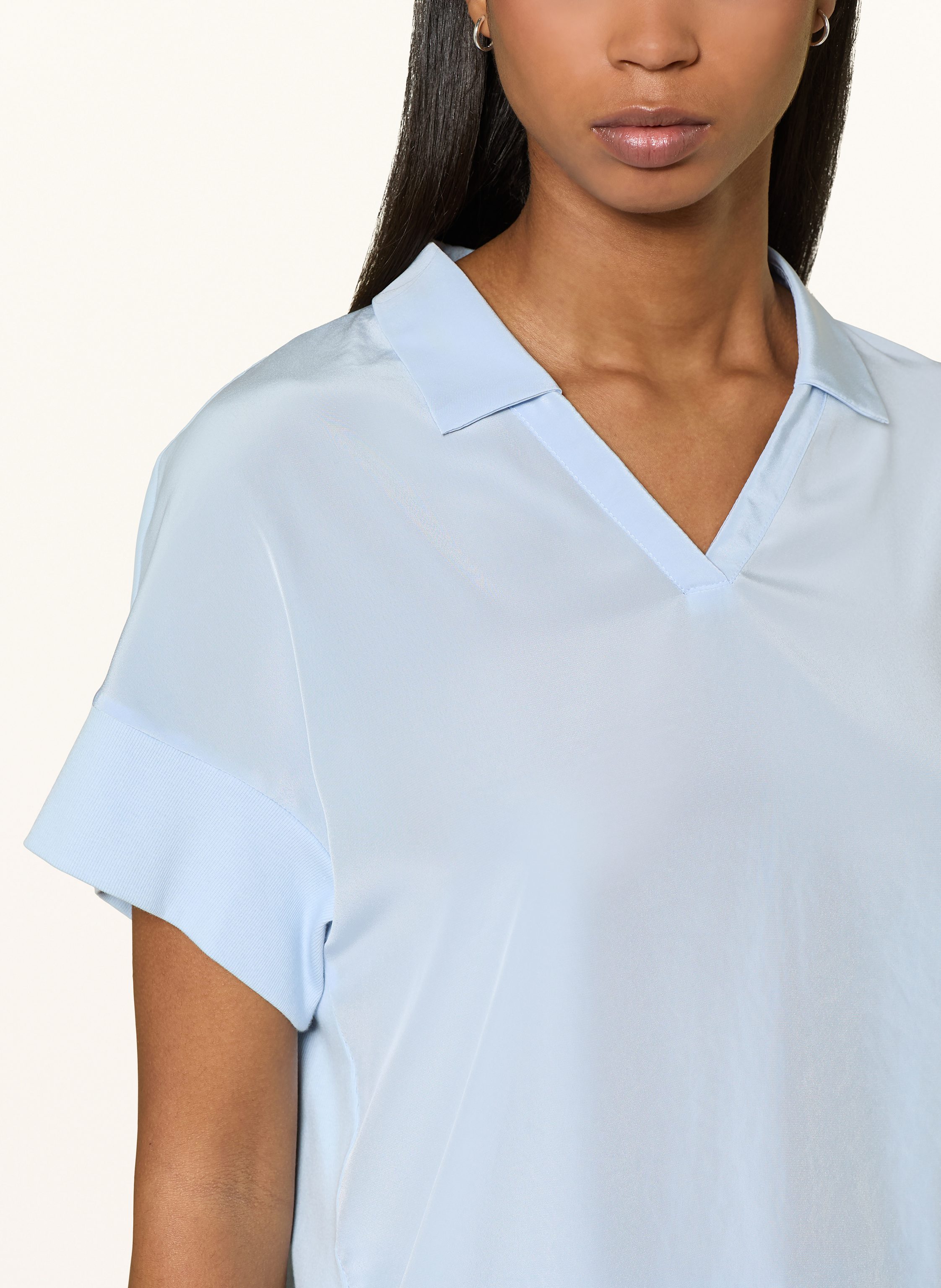 Thumbnail - Marc Cain Blusenshirt Im Materialmix blau