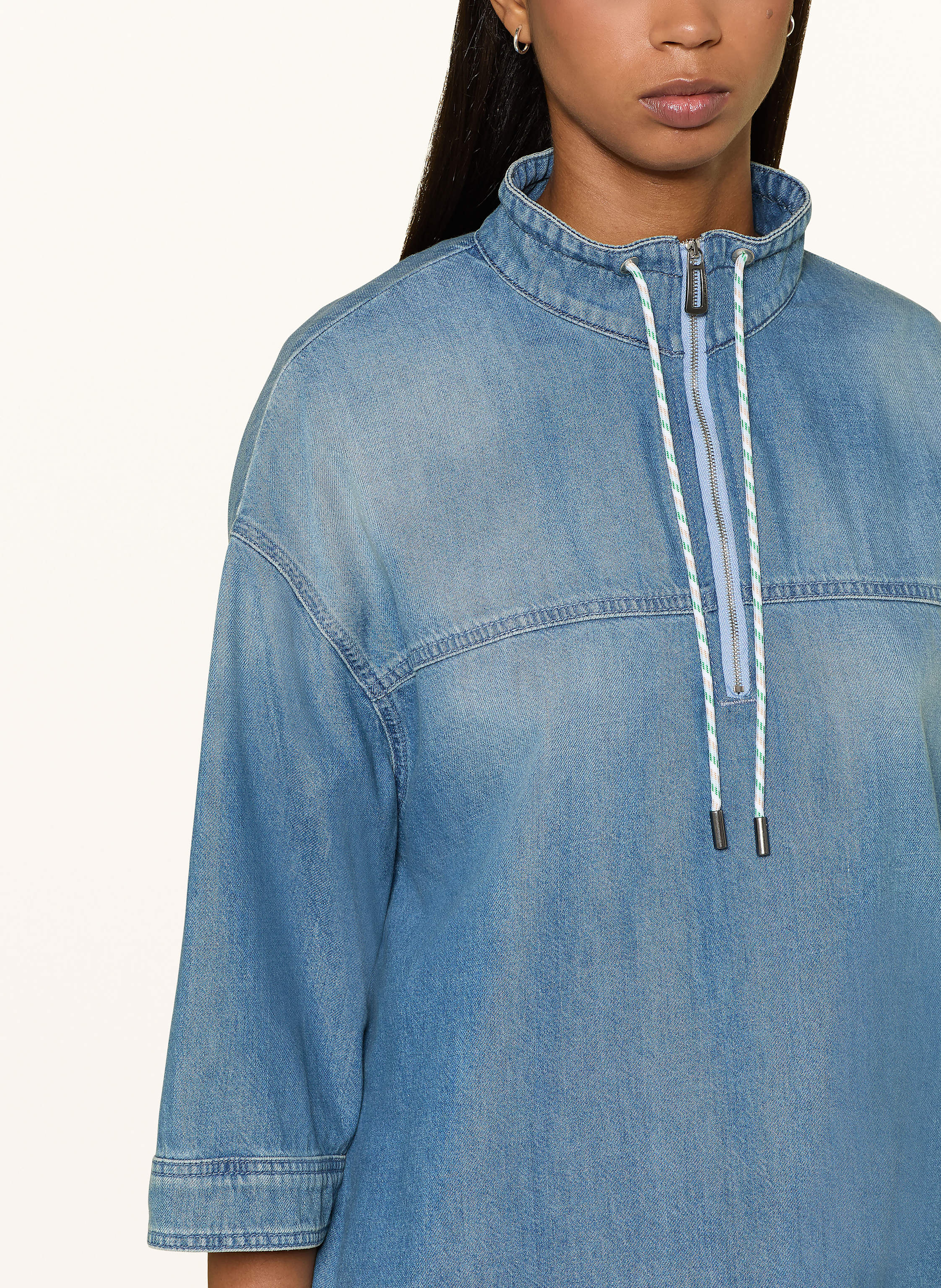 Thumbnail - Marc Cain Jeansbluse Mit 3/4-Arm blau