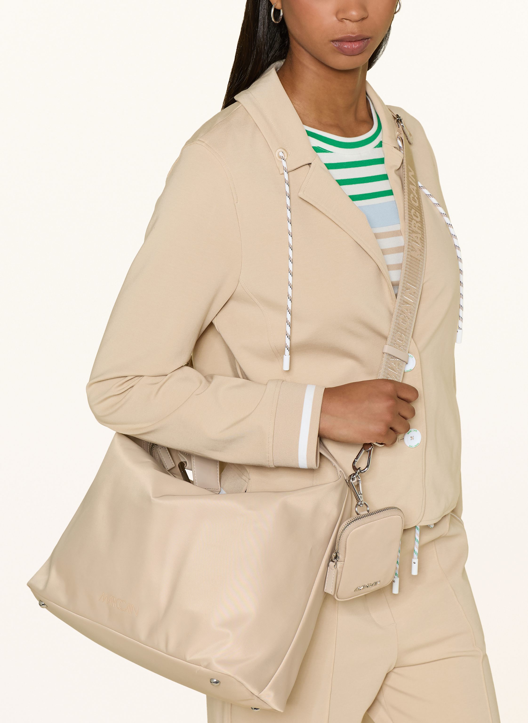 Thumbnail - Marc Cain Schultertasche beige