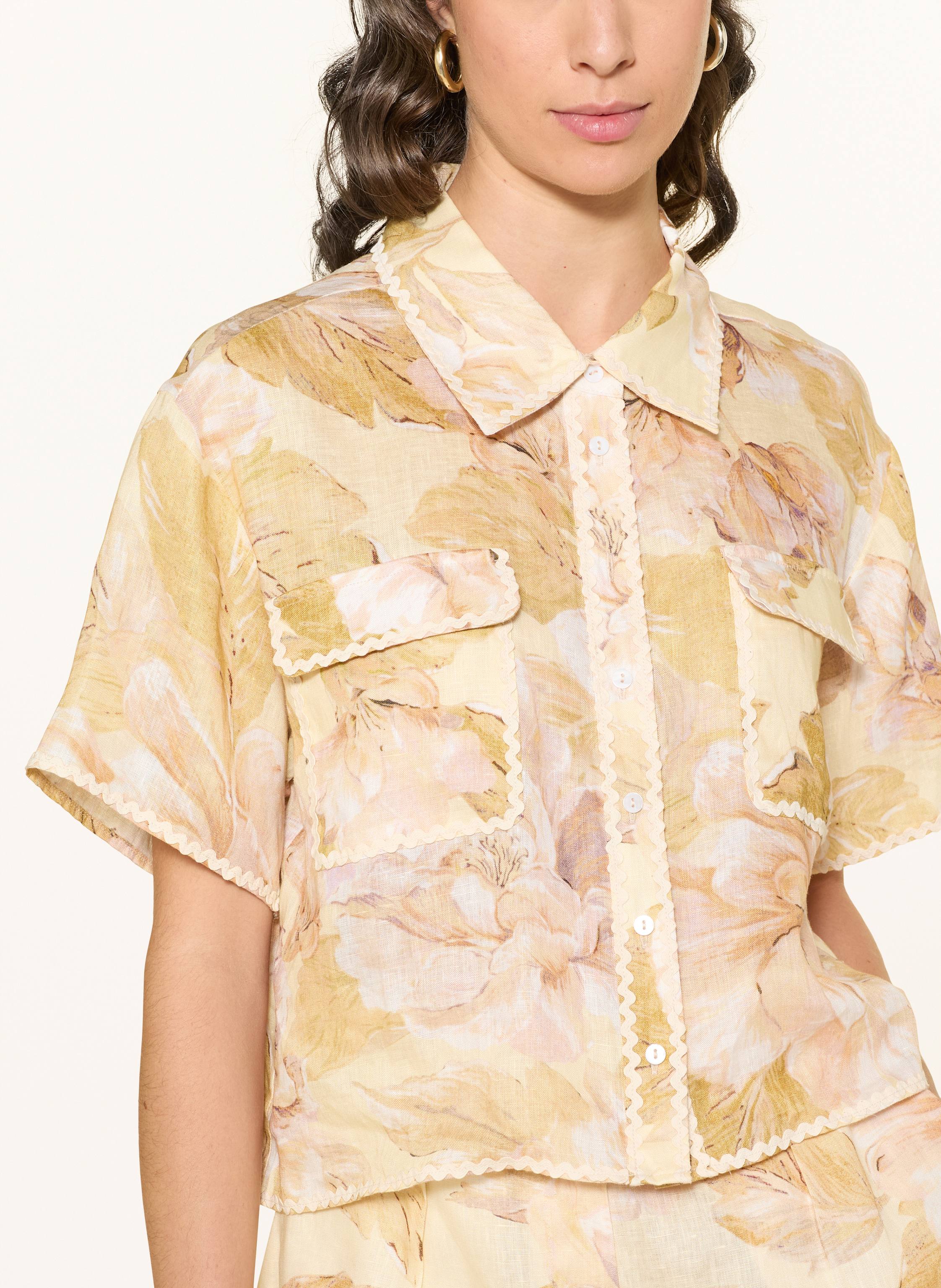 Thumbnail - Mrs & Hugs Leinenbluse gelb