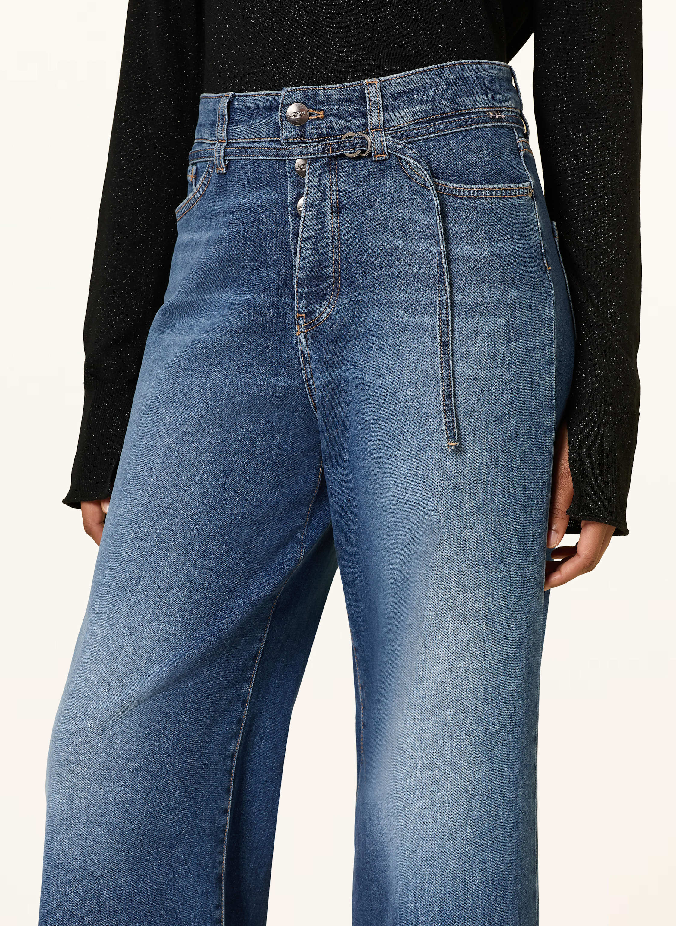 Thumbnail - Marc Cain Wide Leg Jeans Waukee blau