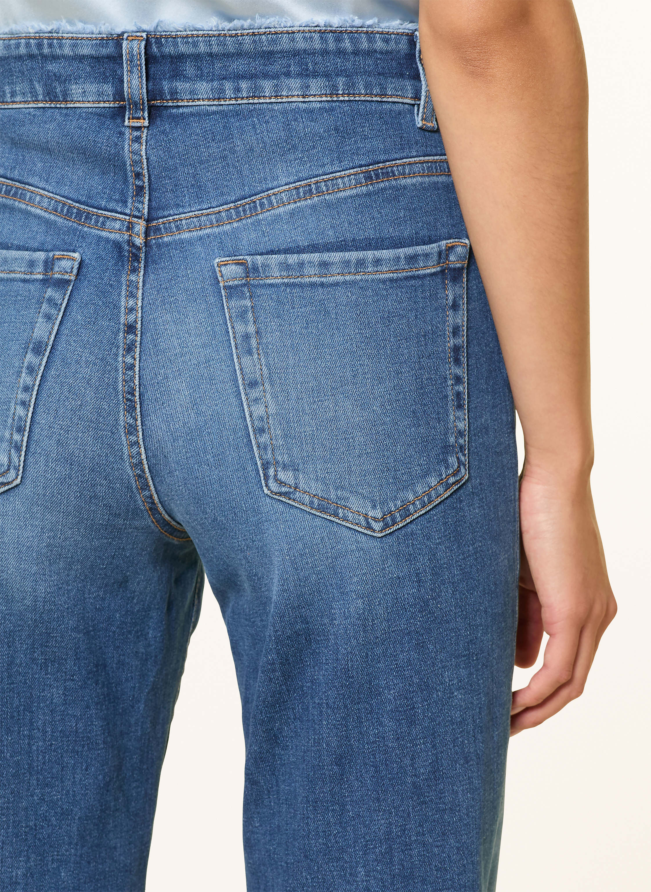 Thumbnail - Marc Cain Wide Leg Jeans Faid blau