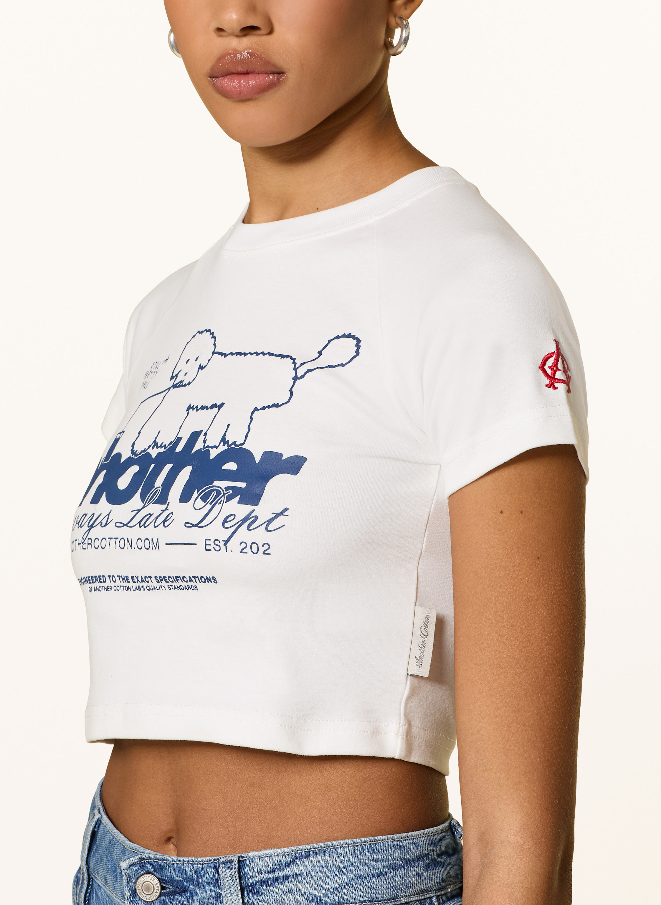 Thumbnail - Another Cotton Lab Cropped-Shirt weiss