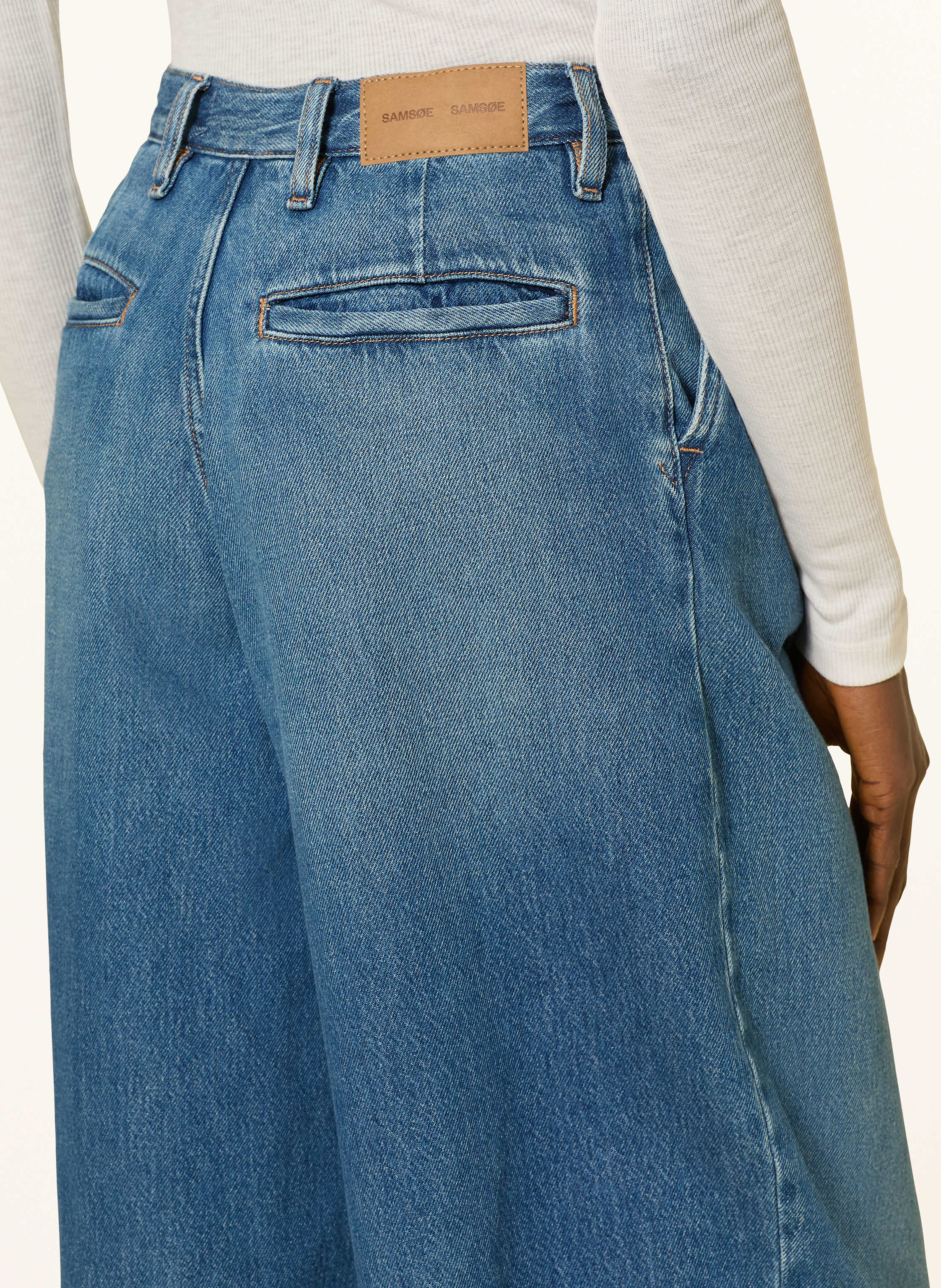 Thumbnail - Samsøe  Samsøe Wide Leg Jeans Saharper blau