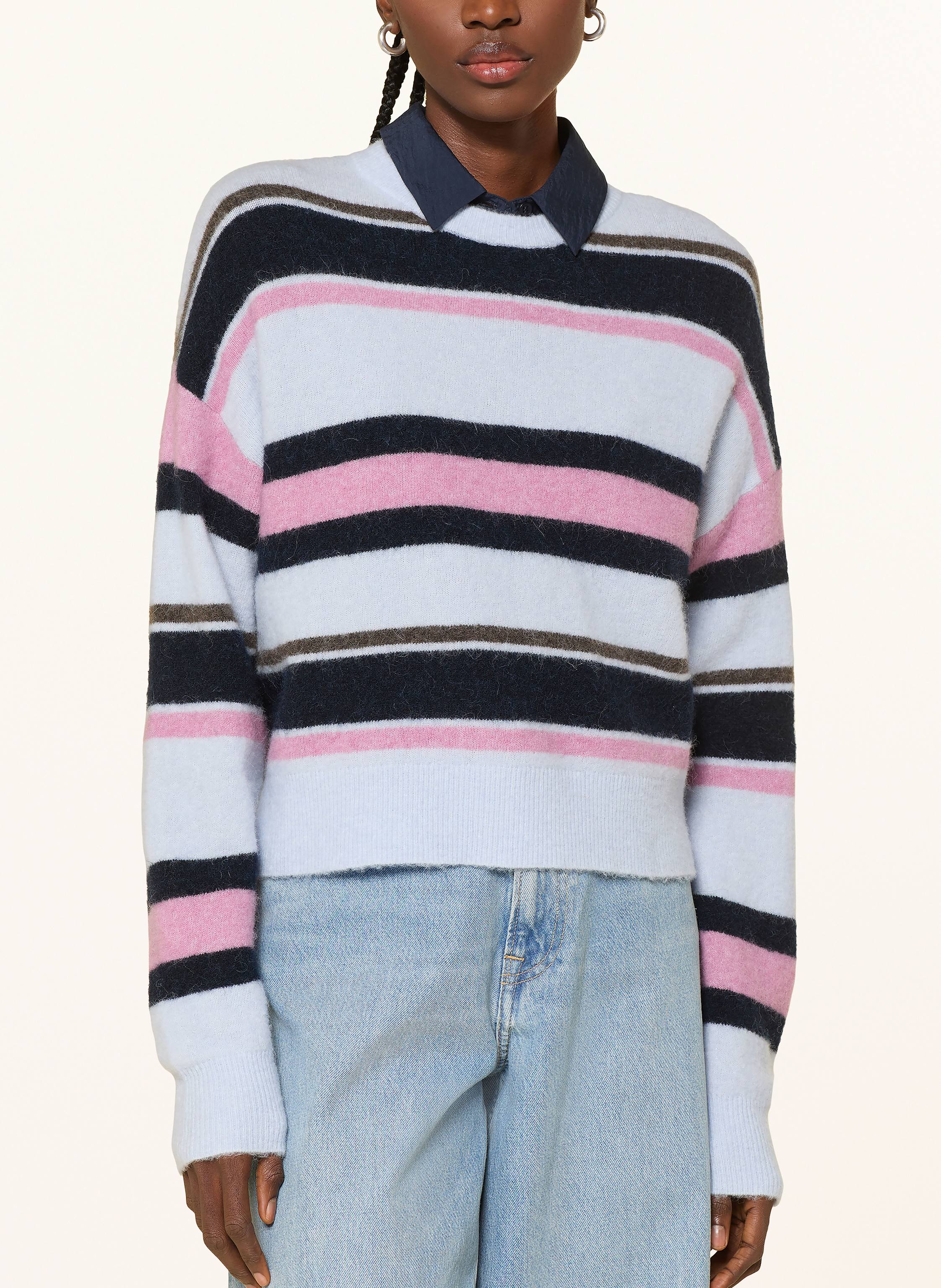 Thumbnail - Samsøe  Samsøe Pullover Sanoura Mit Alpaka blau