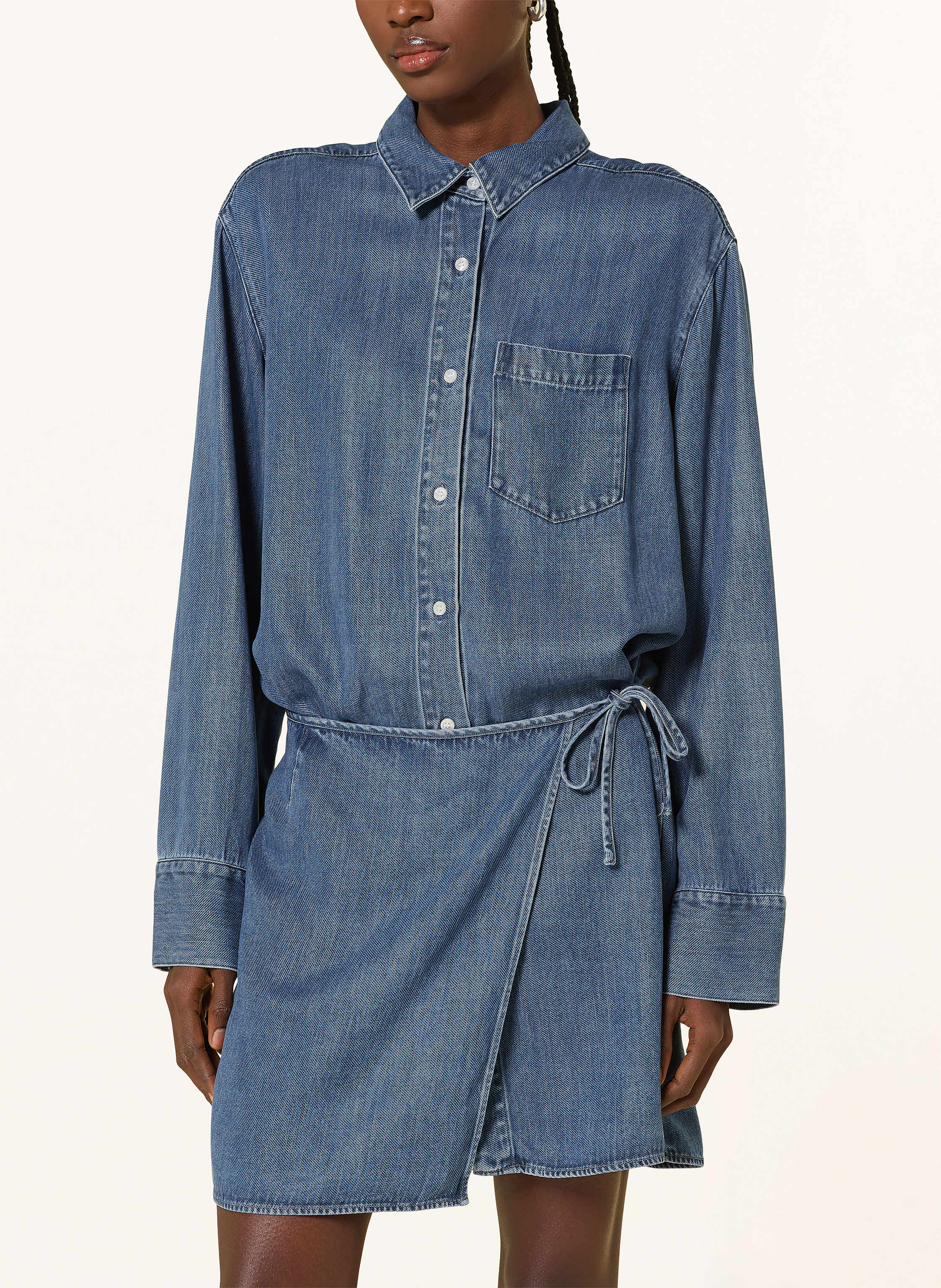 Thumbnail - Samsøe  Samsøe Jeanskleid Sasky blau