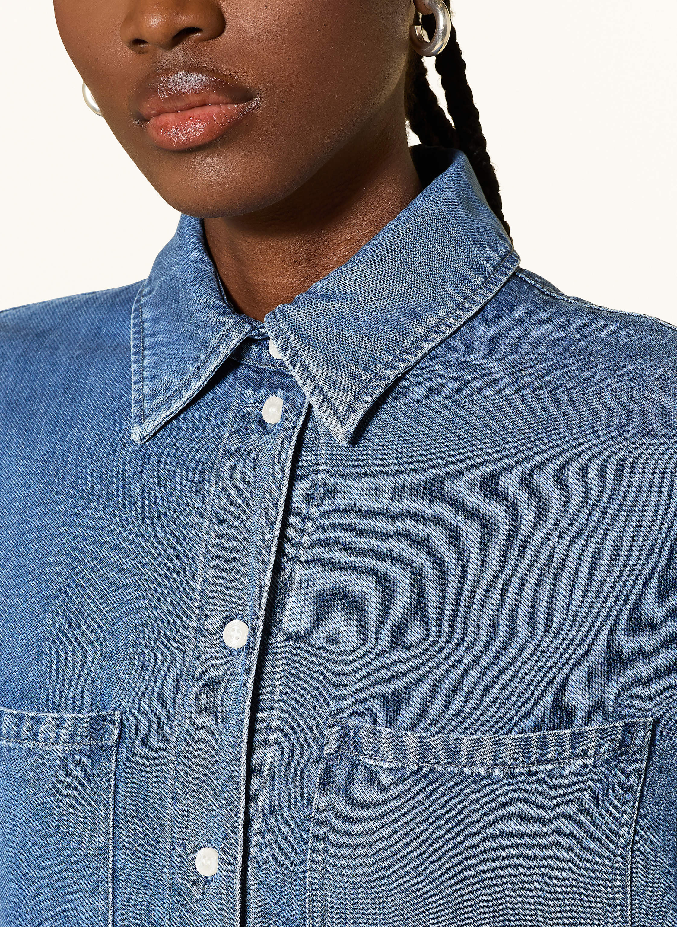 Thumbnail - Samsøe Samsøe Hemdbluse Sabexy blau