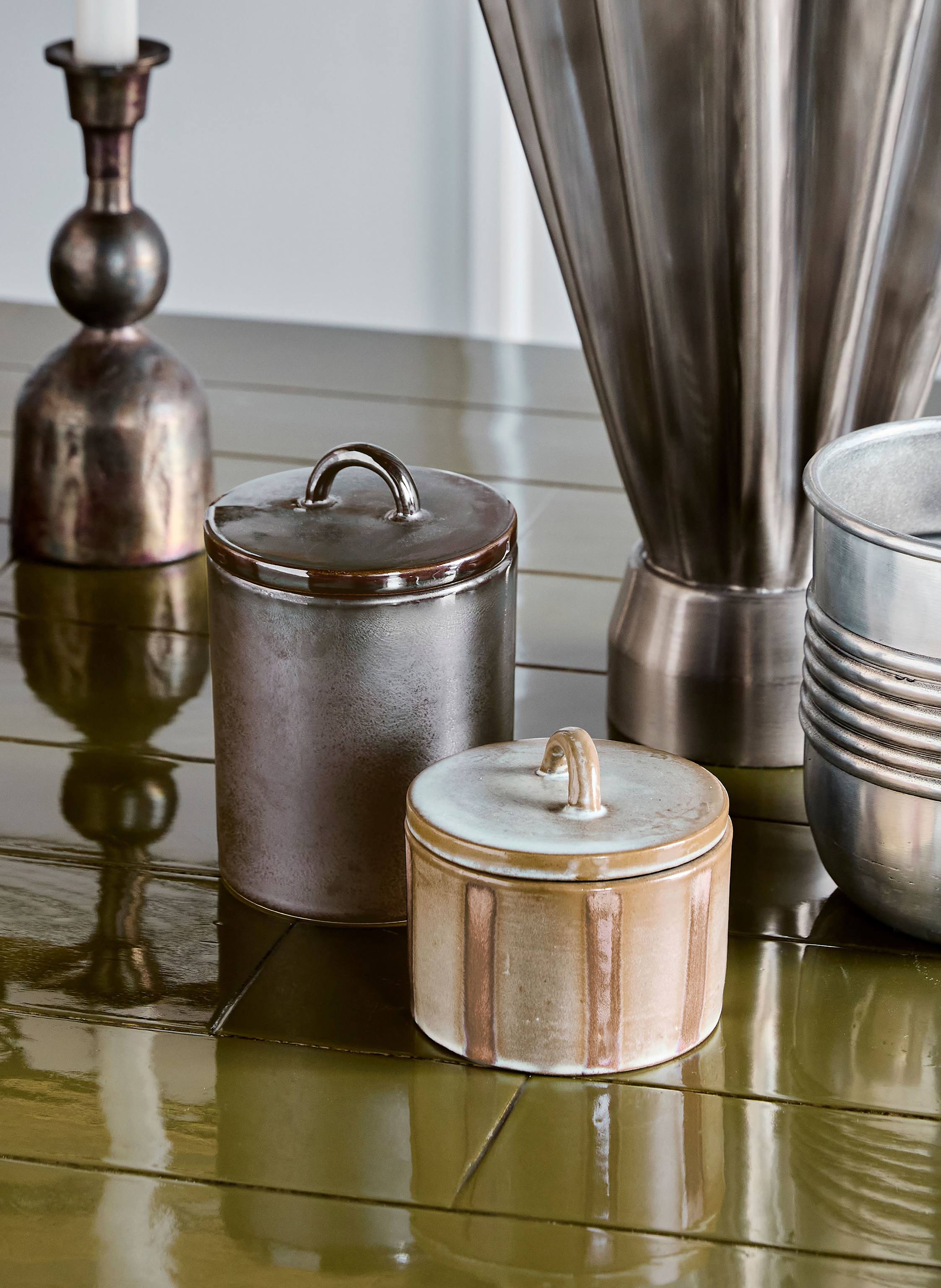 Thumbnail - House Doctor 2er-Set Aufbewahrungsboxen Hdtallic schwarz