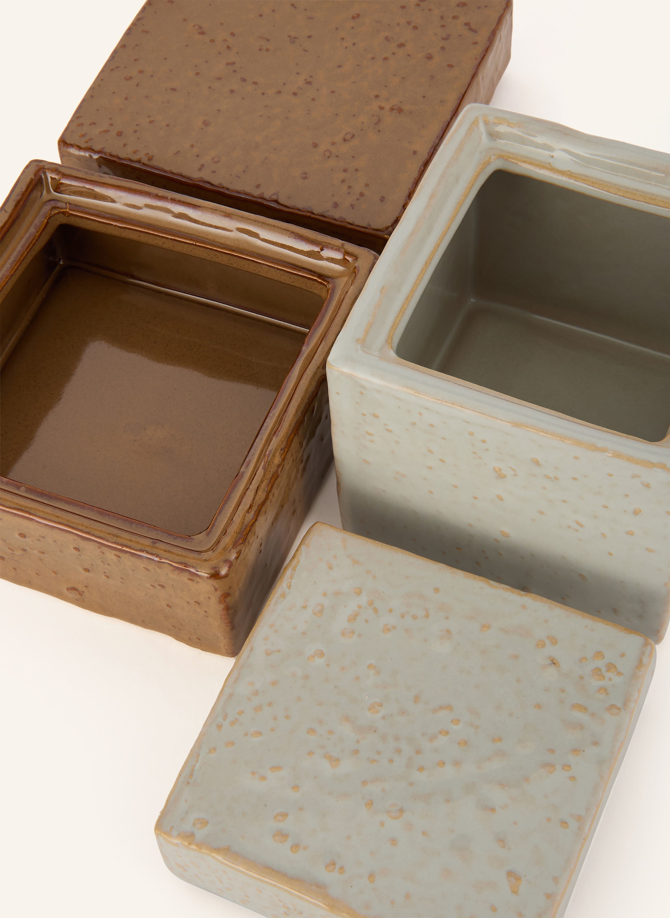 Thumbnail - House Doctor 2er-Set Aufbewahrungsdosen Hdtreasure blau