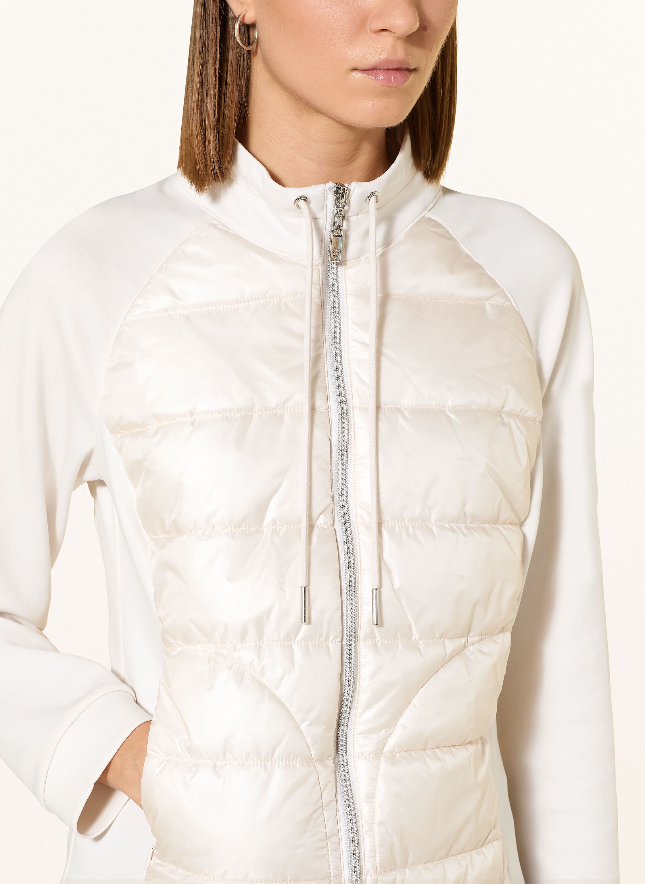 Thumbnail - Monari Steppjacke Im Materialmix weiss