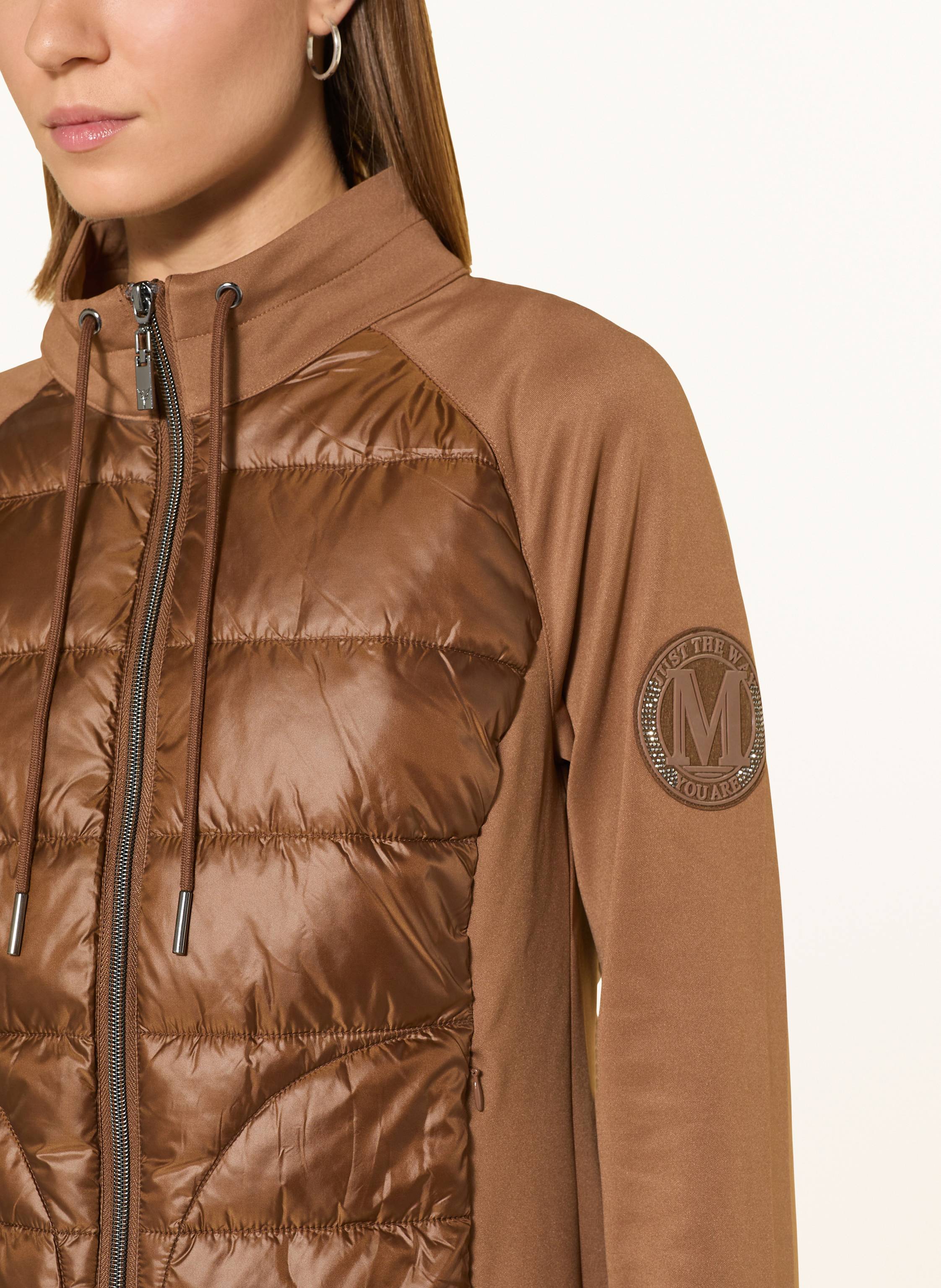 Thumbnail - Monari Steppjacke Im Materialmix braun