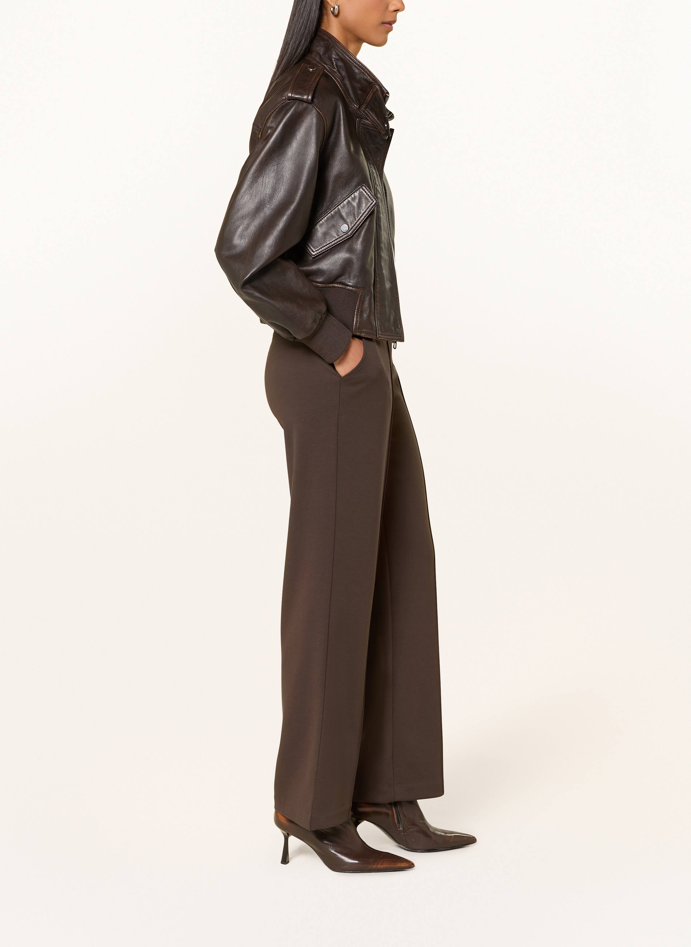 Thumbnail - Monari Marlenehose braun