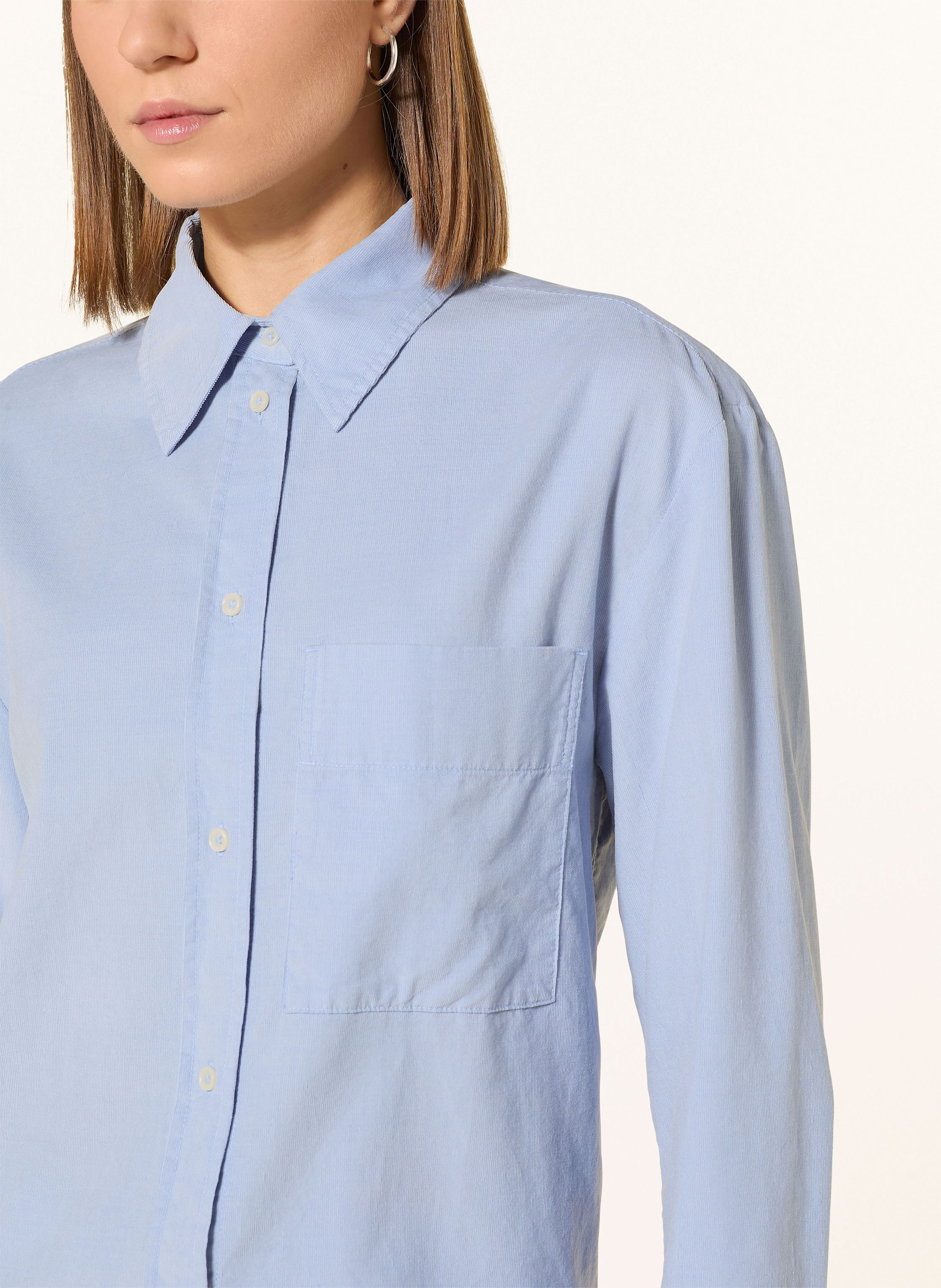 Thumbnail - Marc O'polo Hemdbluse Aus Cord blau