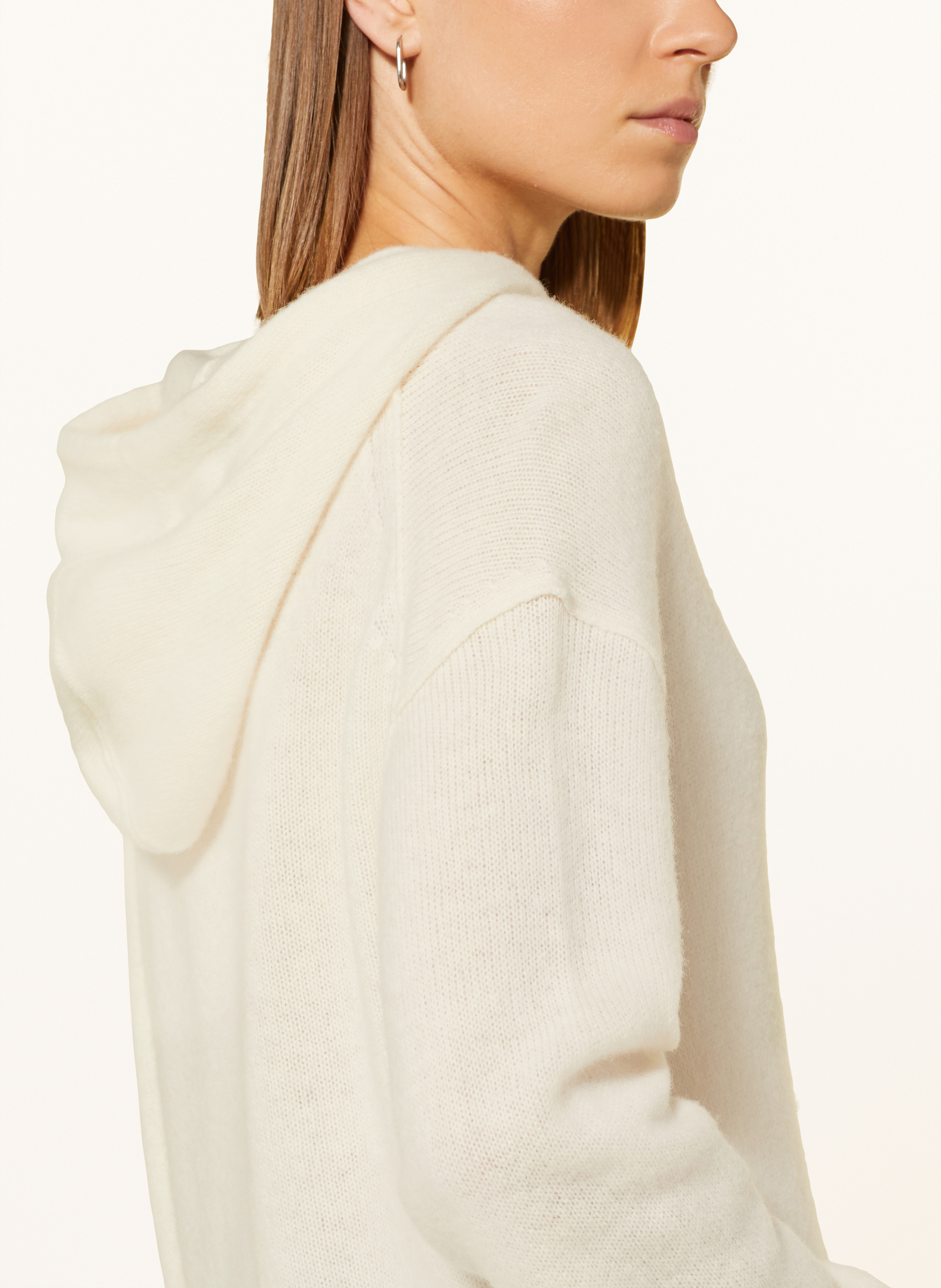 Thumbnail - Marc O'polo Strick-Hoodie weiss