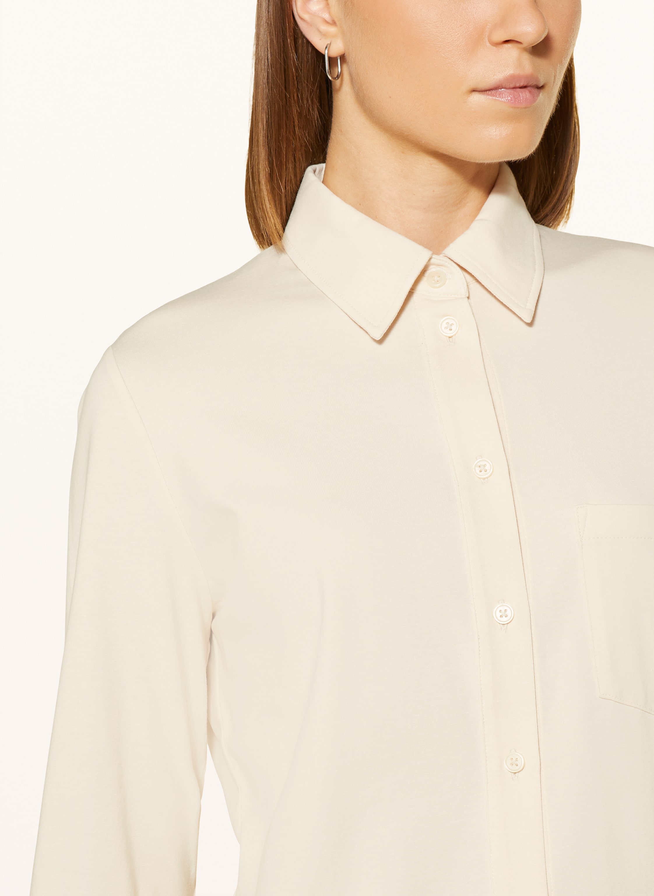 Thumbnail - Marc O'polo Hemdbluse Aus Jersey weiss