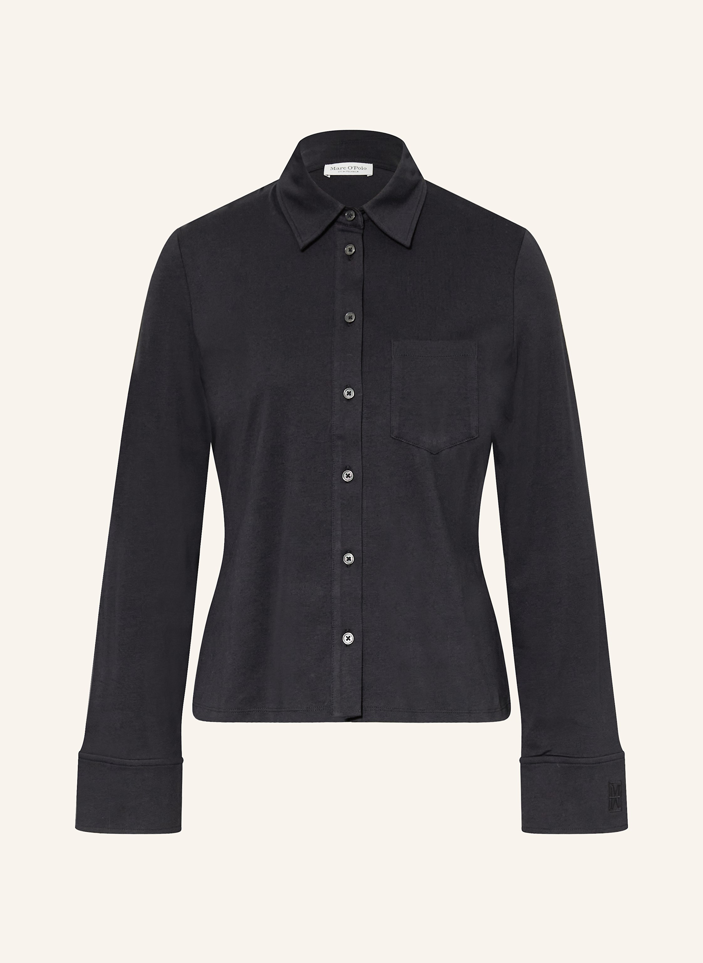 Marc O'polo Hemdbluse Aus Jersey blau