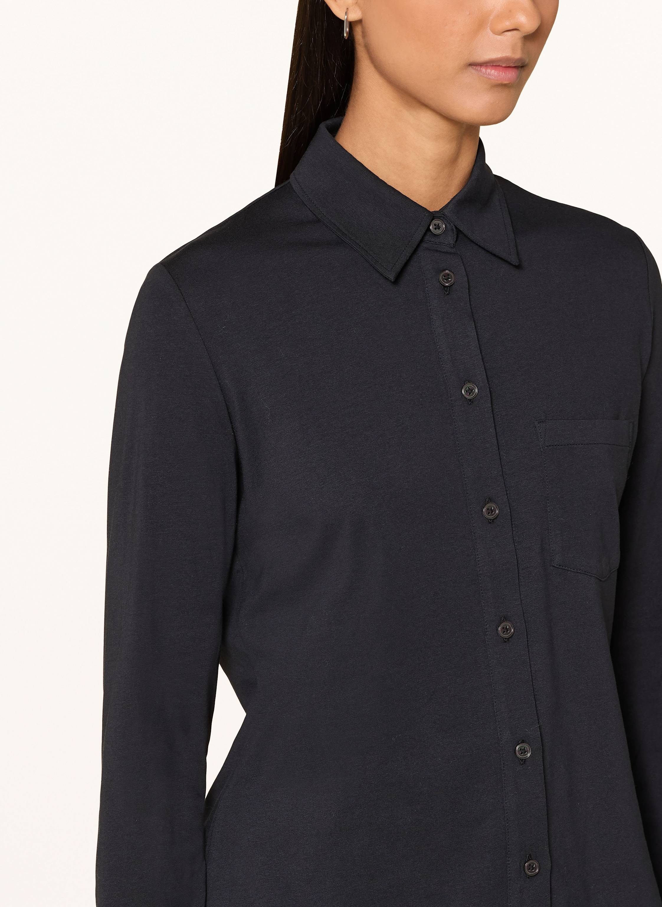 Thumbnail - Marc O'polo Hemdbluse Aus Jersey blau