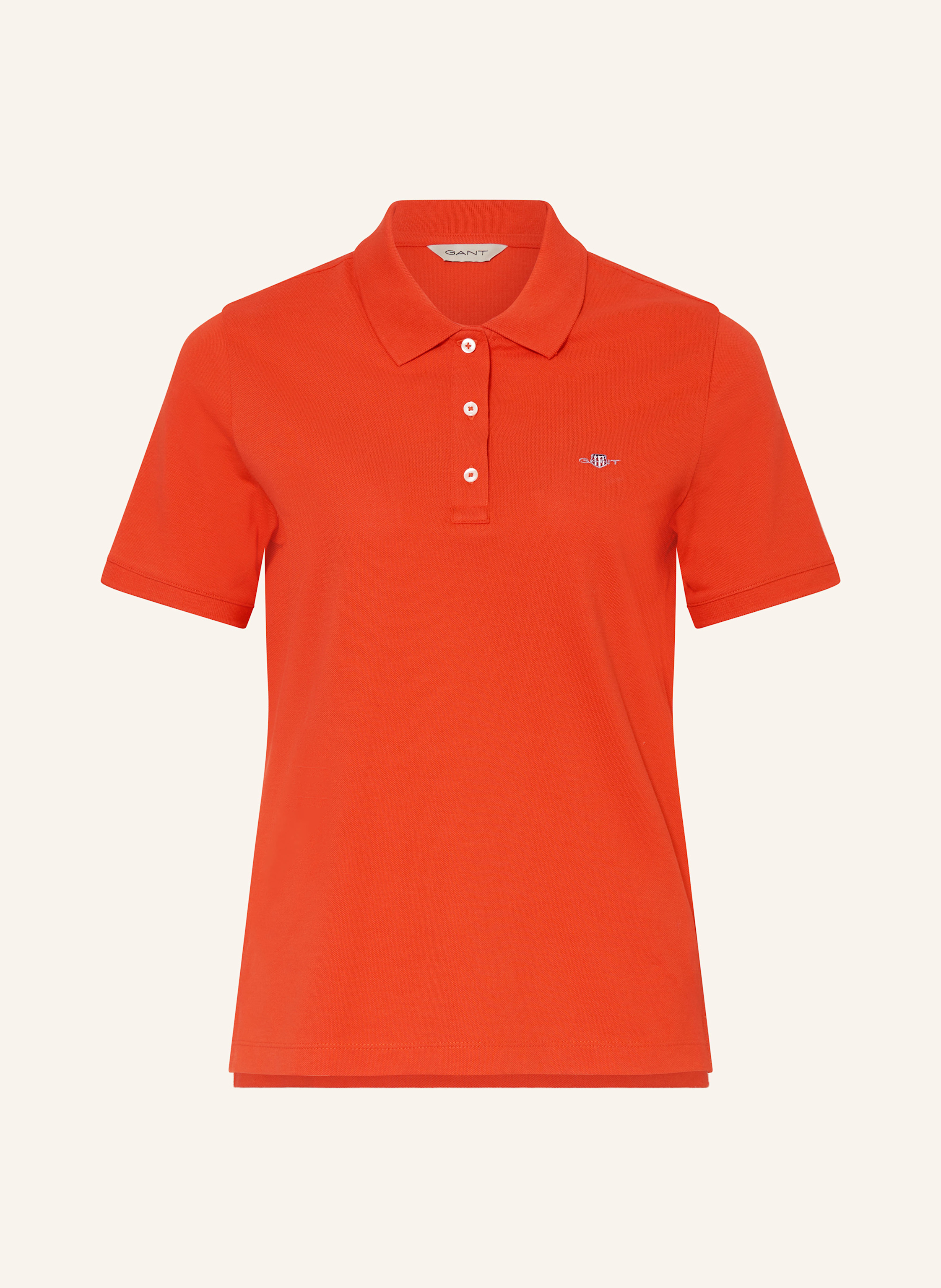 Gant Piqué-Poloshirt rot