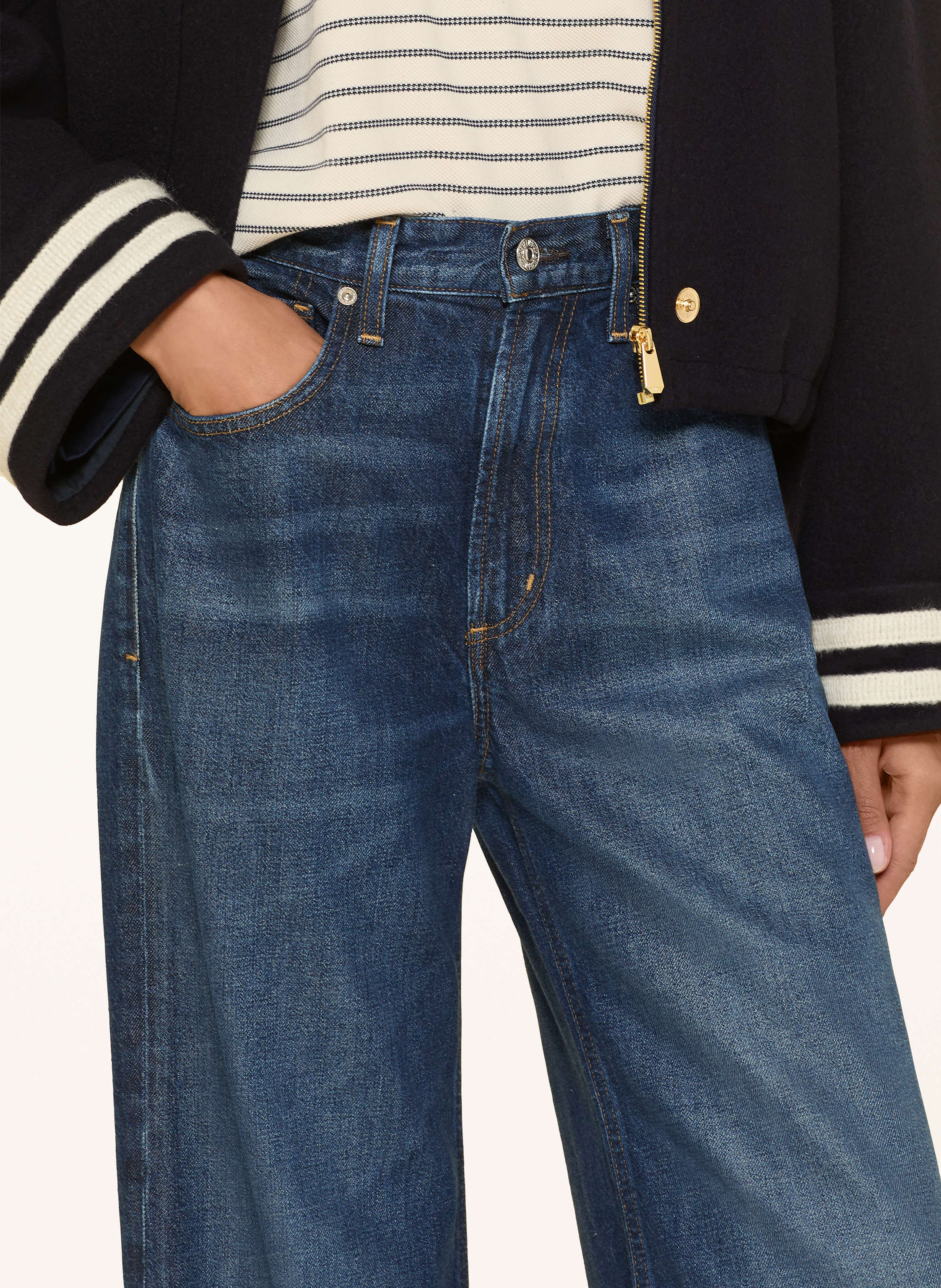 Thumbnail - Citizens Of Humanity Wide Leg Jeans Paloma blau